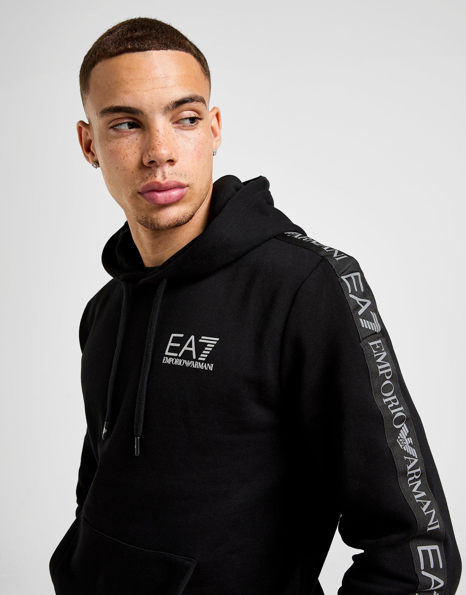 EA7 Emporio Armani Reflective Tape Hooded Tracksuit