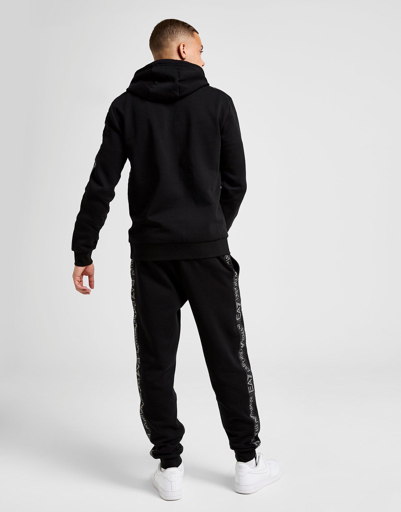 EA7 Emporio Armani Reflective Tape Hooded Tracksuit