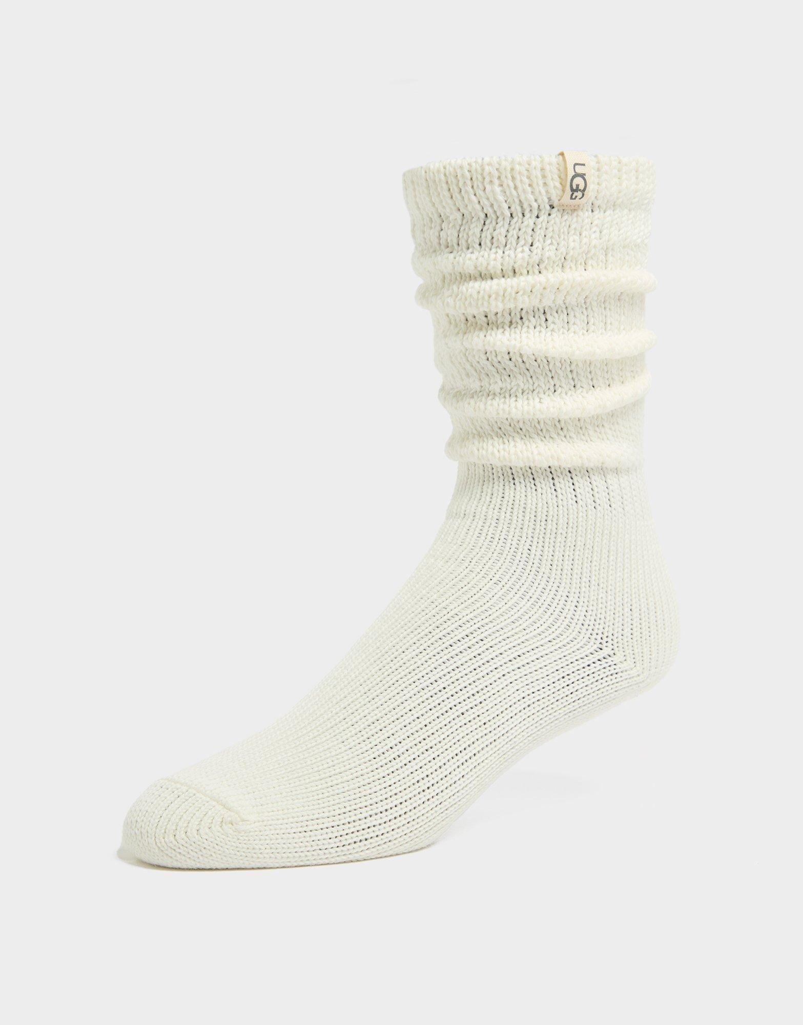 White UGG Tyla Slouchy Crew Sock - JD Sports Global