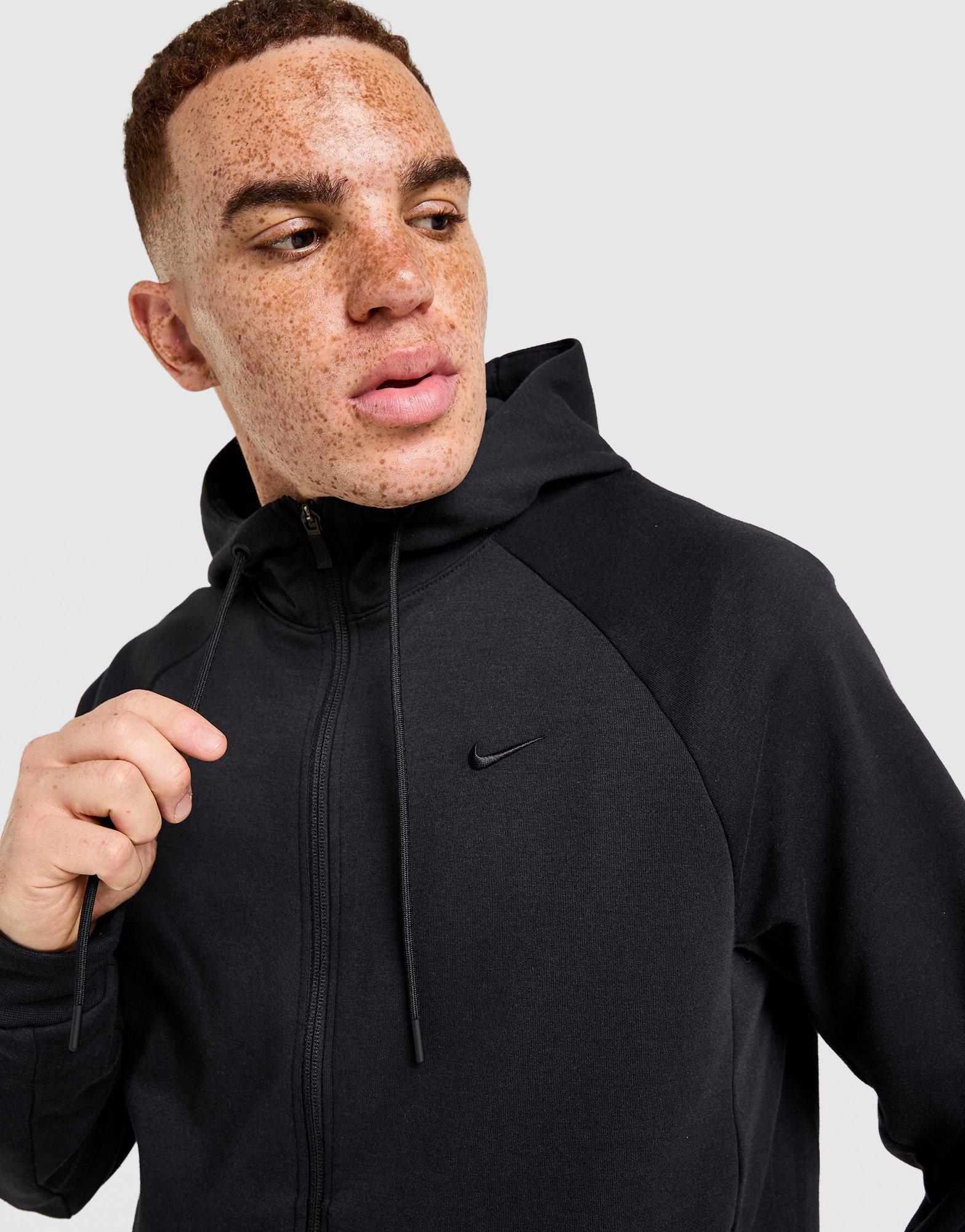 Nike Dri-FIT UV performancehoodie met rits over de hele lengte voor heren Primary Fleece