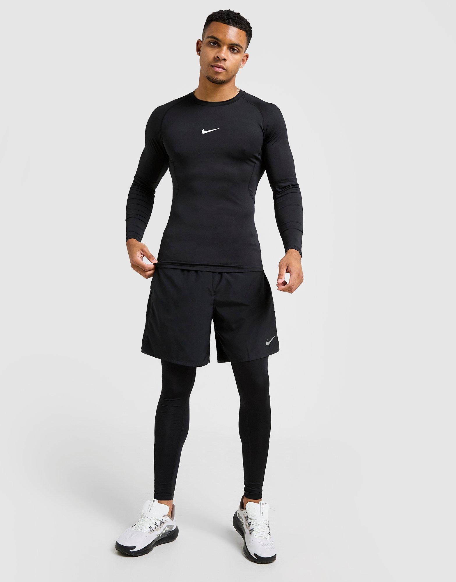Nike Dri-FIT strakke fitnesstop met lange mouwen voor heren Pro