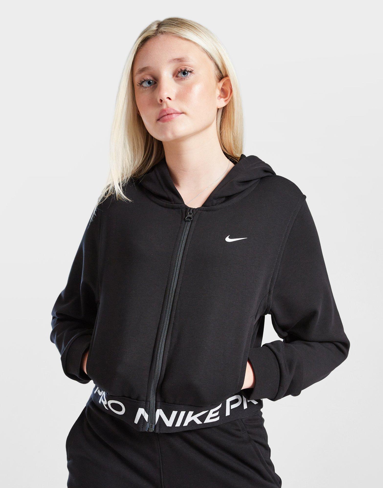 Nike Sweat à capuche zippé Girls' Pro Crop Junior