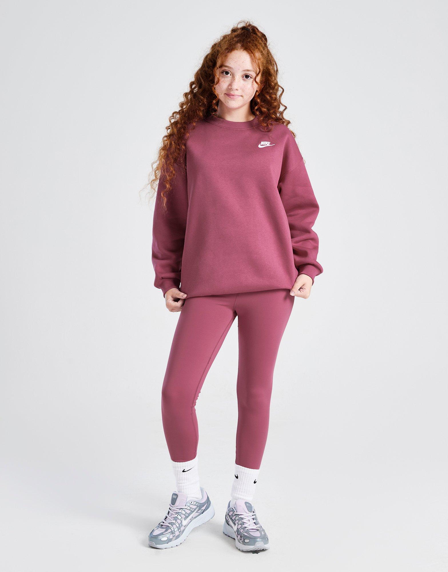 Nike Girls' Club Fleece Crew Sweatshirt Junior