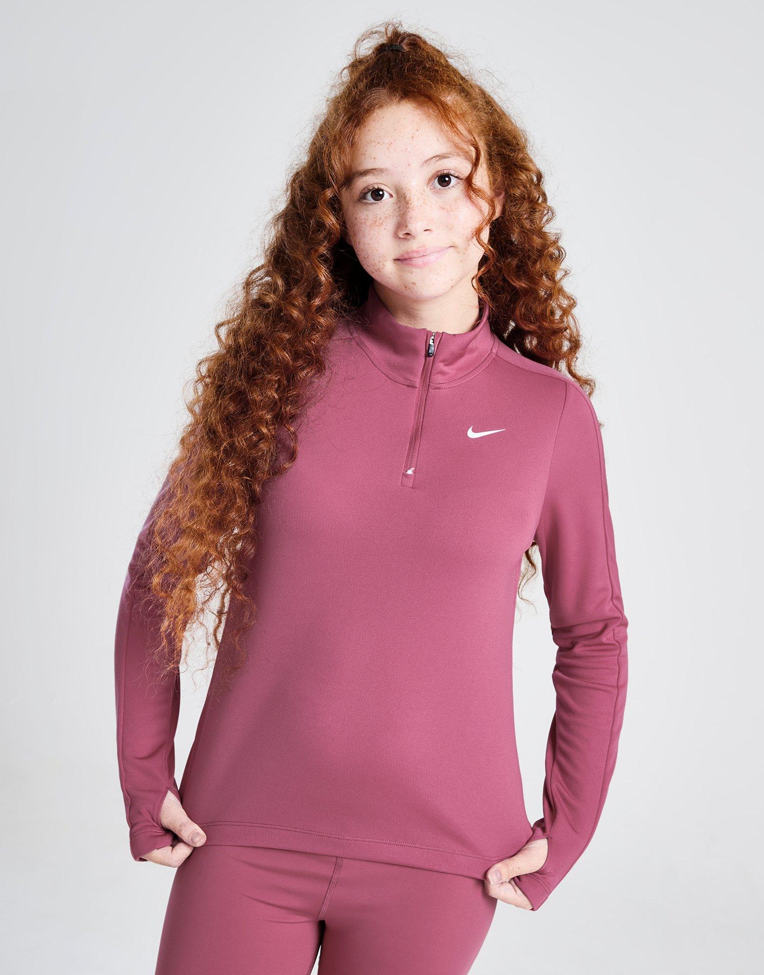 Nike Girls' Dri-FIT Long Sleeve 1/2 Zip Top Junior