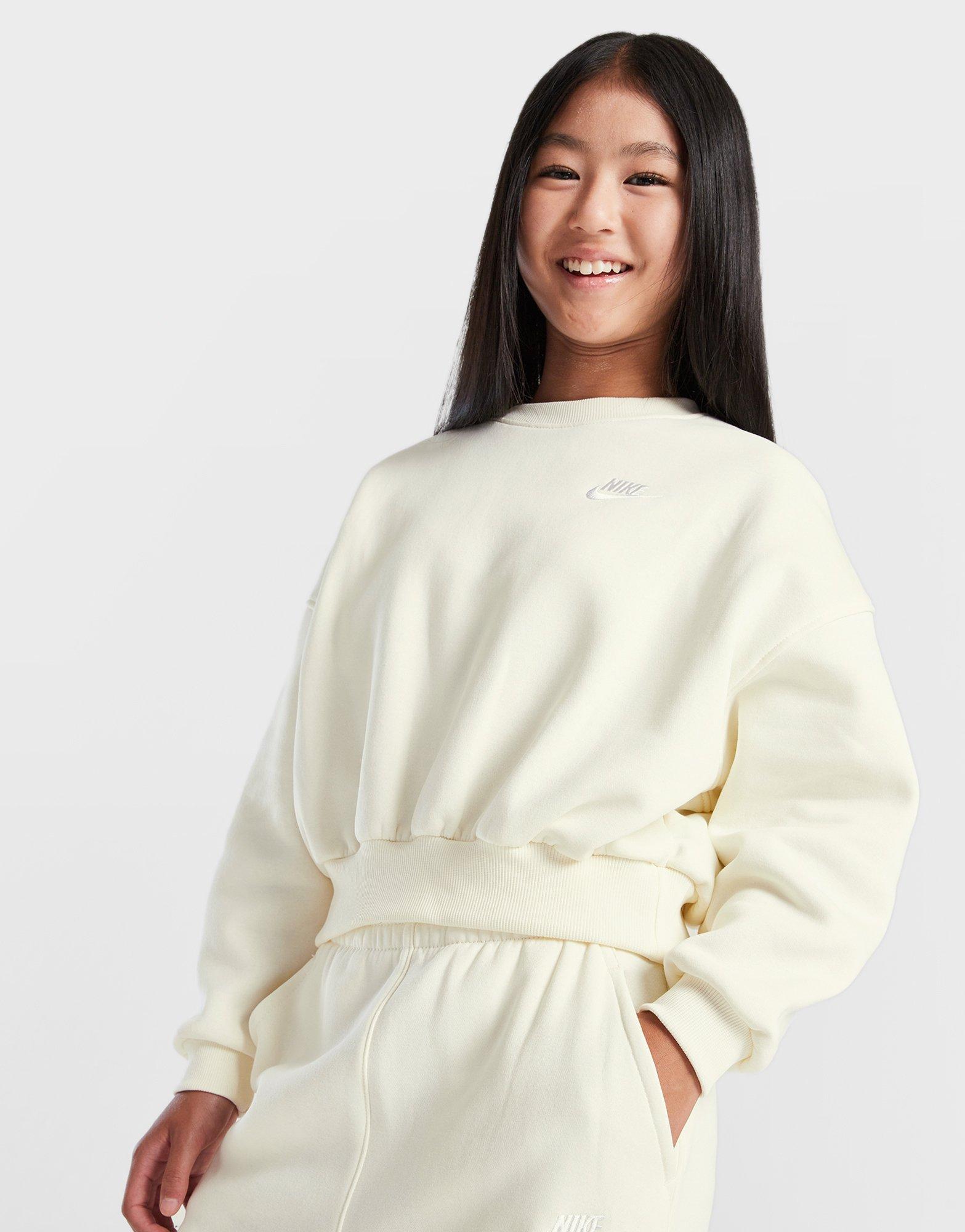 Nike Sudadera Club Fleece Crop Crew Girls' Júnior