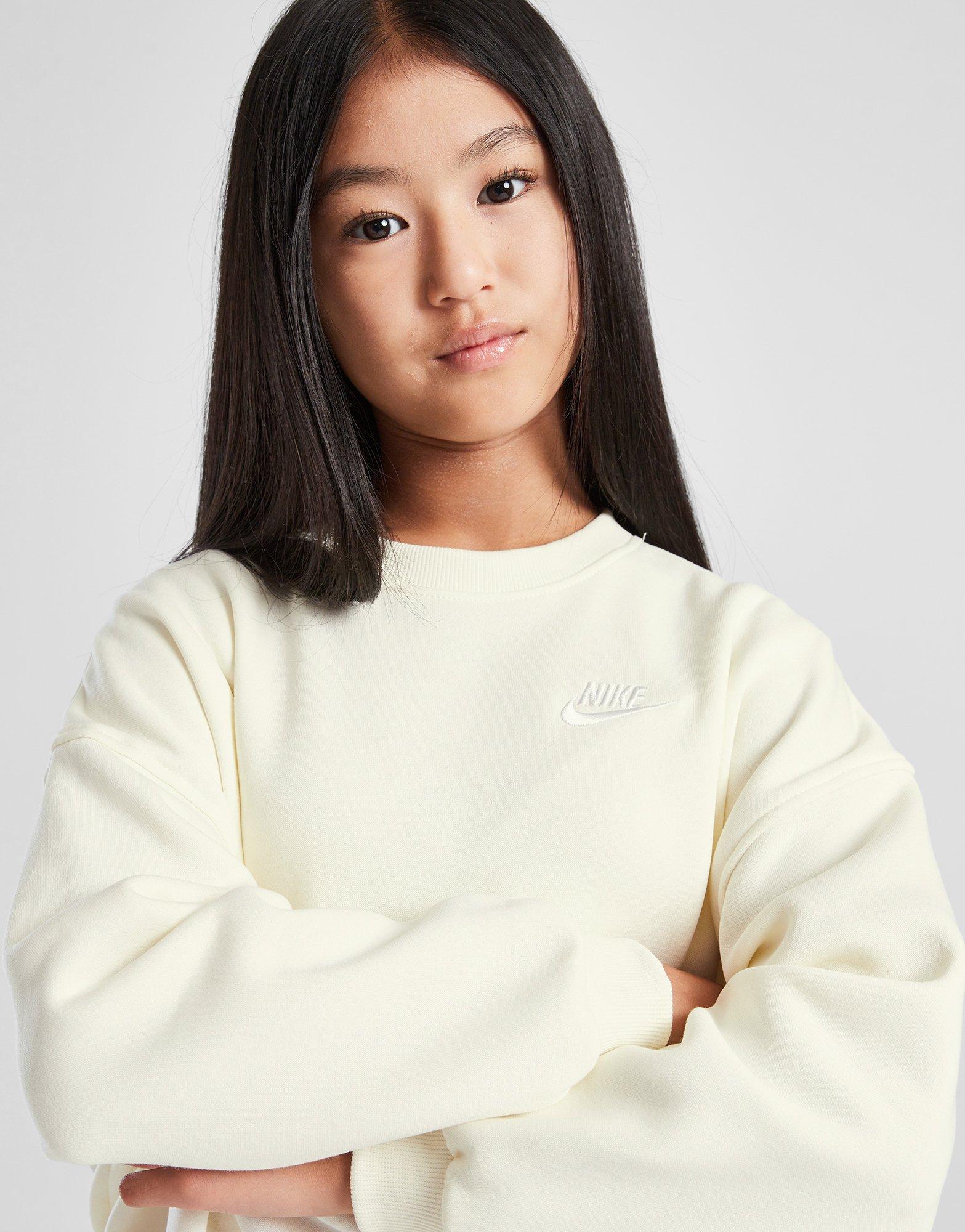 Nike Sudadera Club Fleece Crop Crew Girls' Júnior