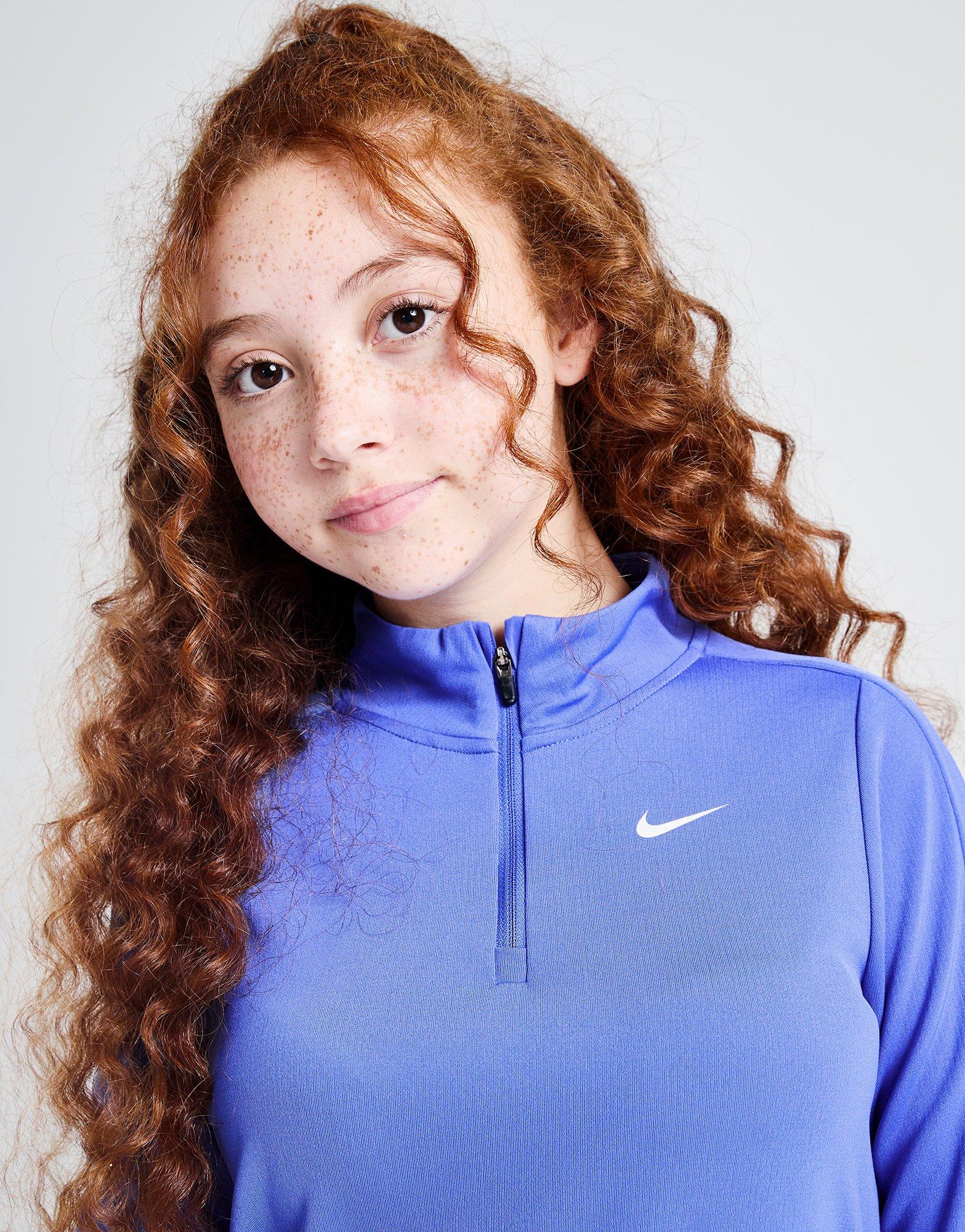 Nike Girls' Dri-FIT Long Sleeve 1/2 Zip Top Junior