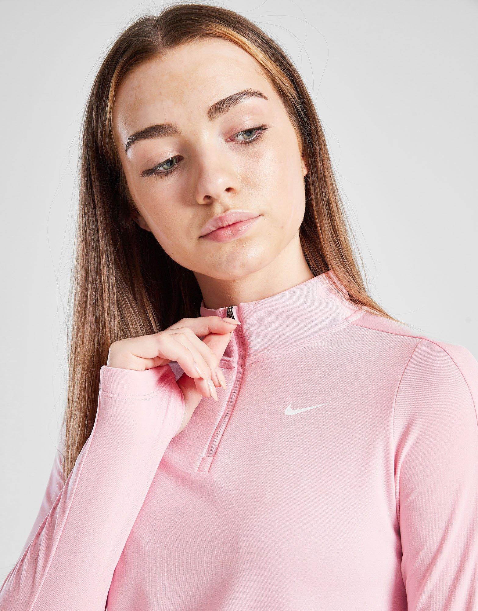 Nike Girls' Dri-fit Long Sleeve 1/2 Zip Top Junior