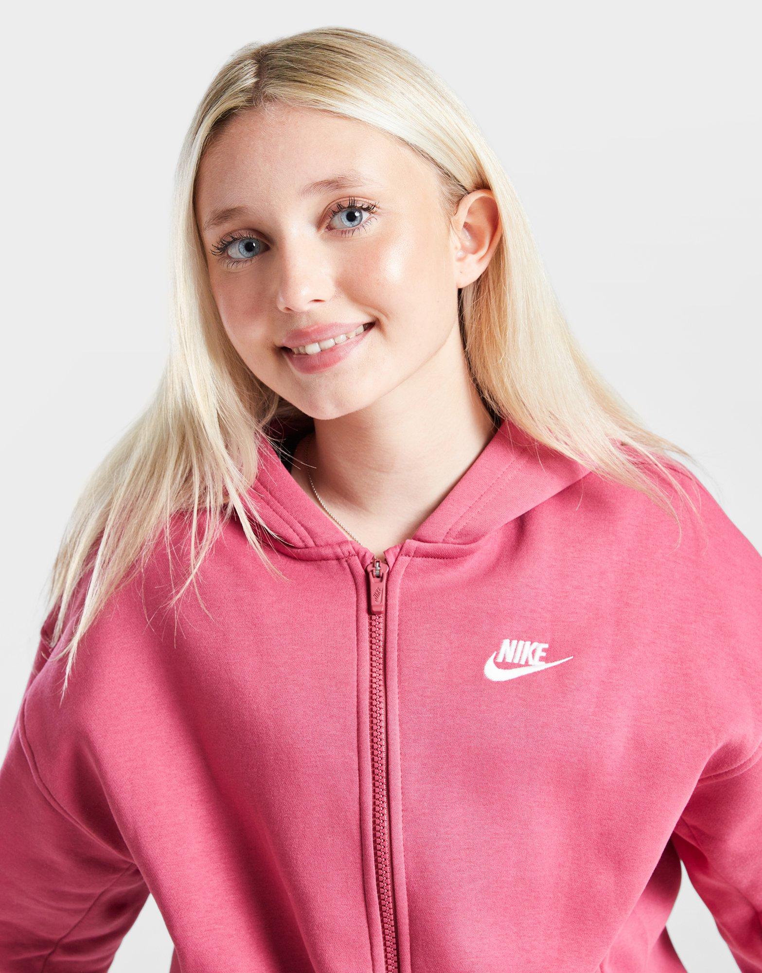 Nike Girls' Club Fleece Full Zip Hoodie Junior