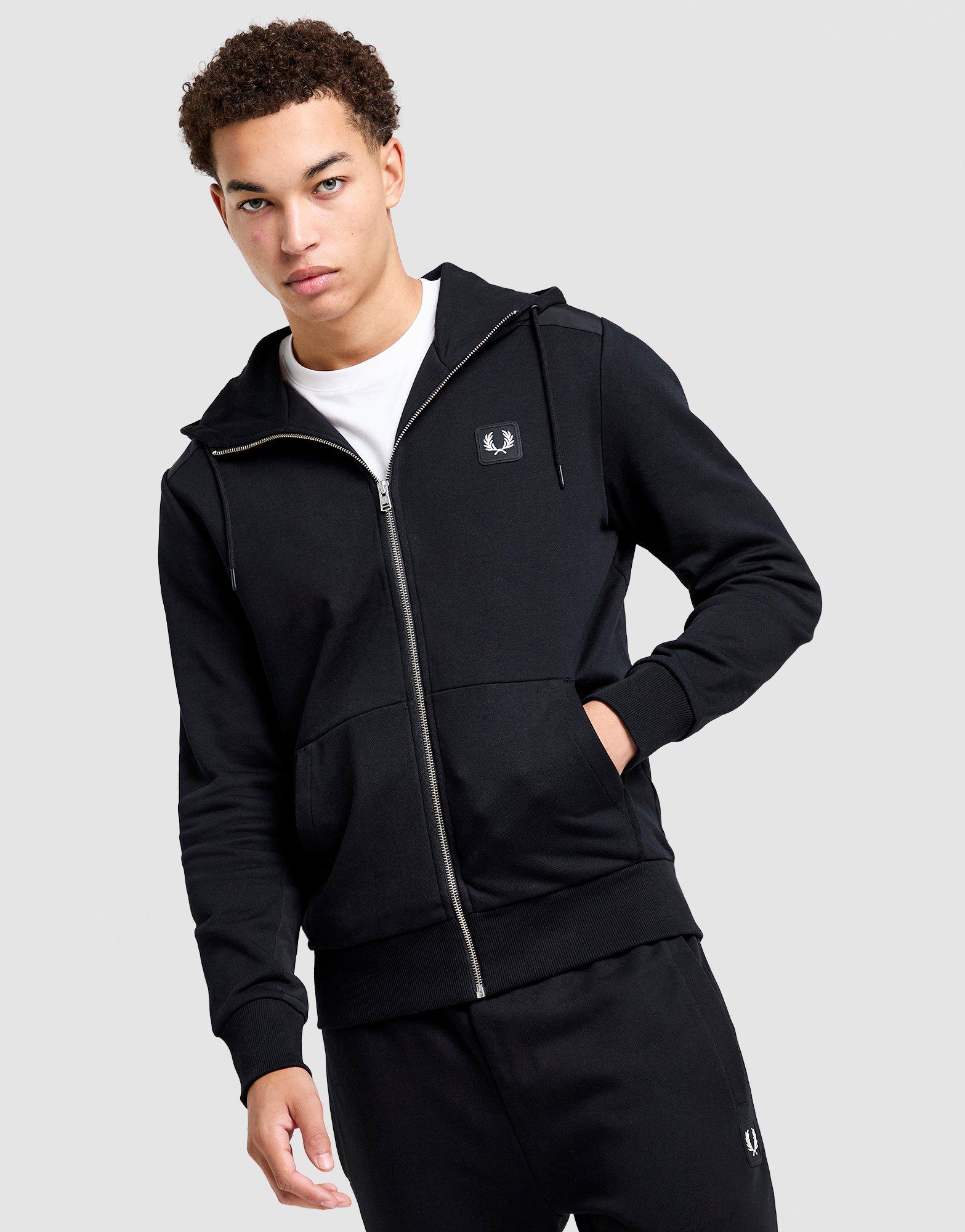 Fred Perry Badge Full Zip Panel Hoodie