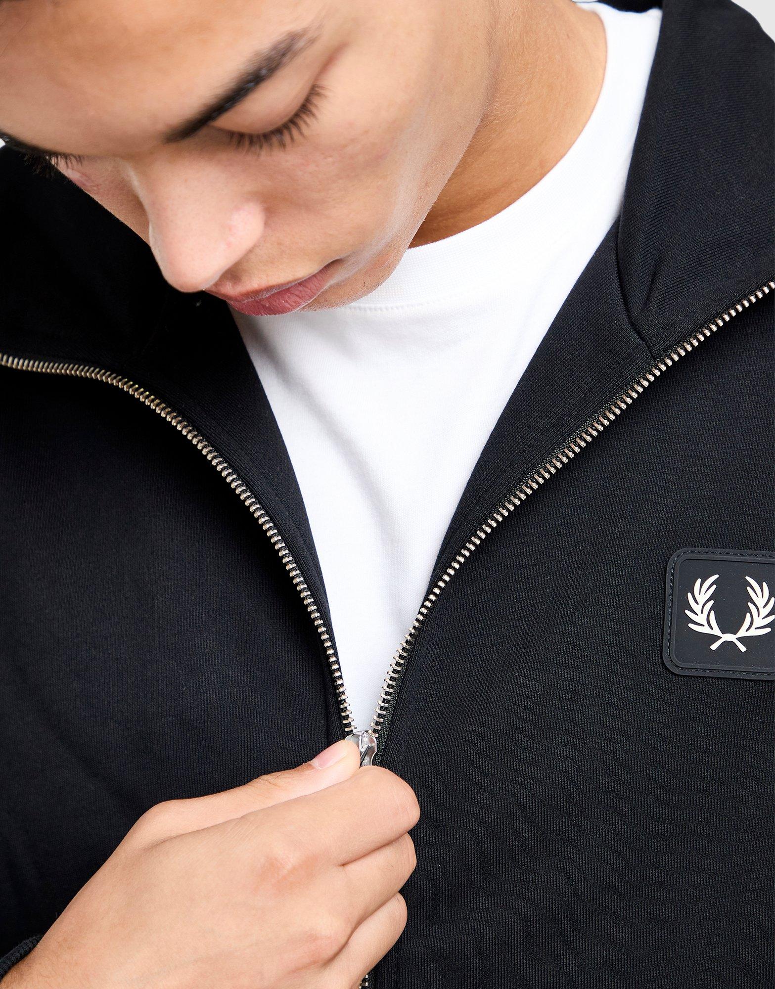 Fred Perry Badge Full Zip Panel Hoodie