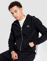 Fred Perry Felpa con Cappuccio Full Zip Badge Panel