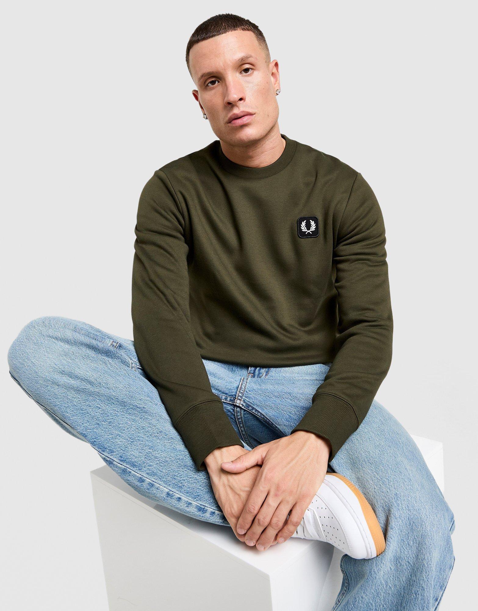 Fred Perry Badge Crew Felpa