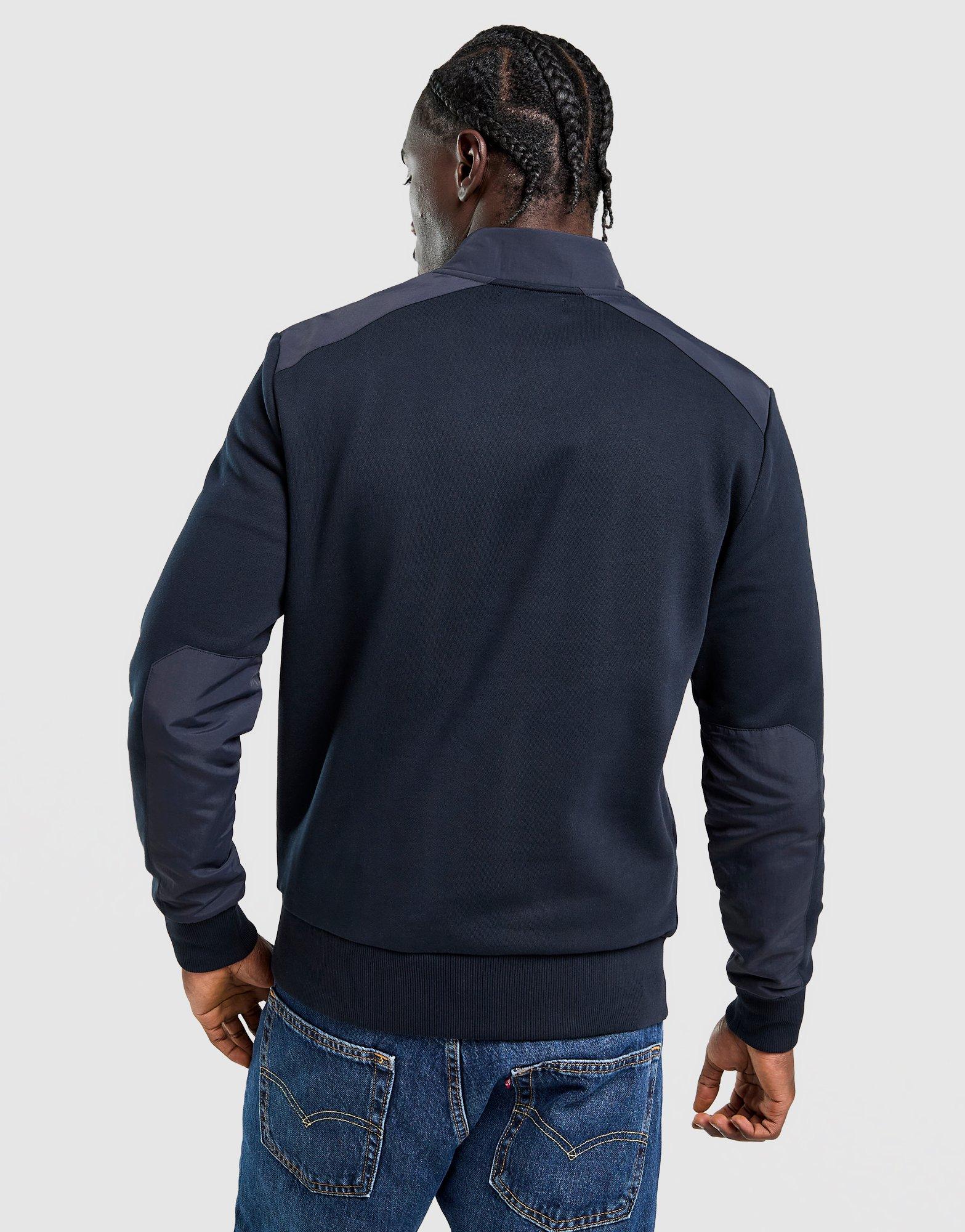 Fred Perry Badge Panel 1/2 Zip Sweatshirt