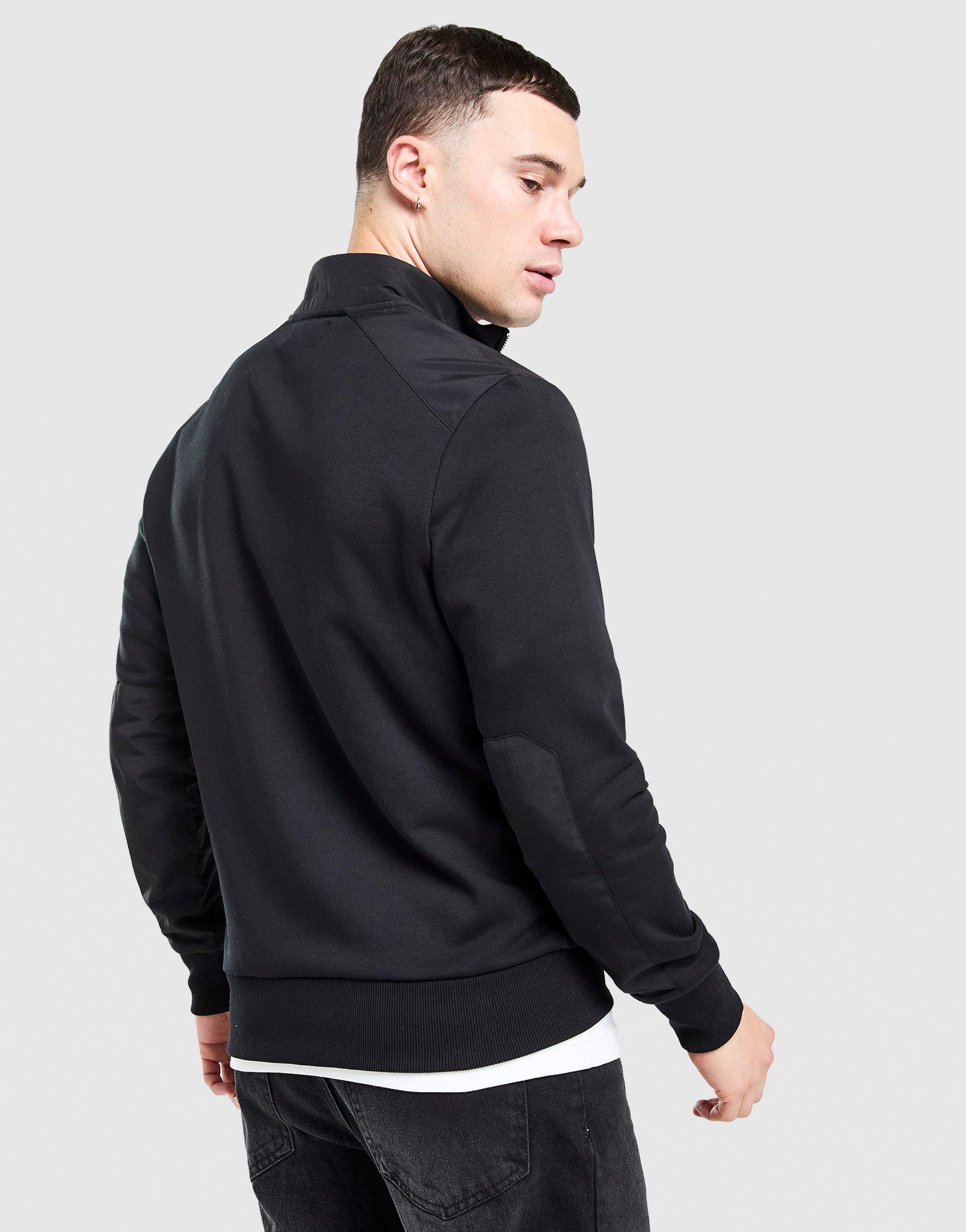 Fred Perry Badge Panel 1/2 Zip Sweatshirt