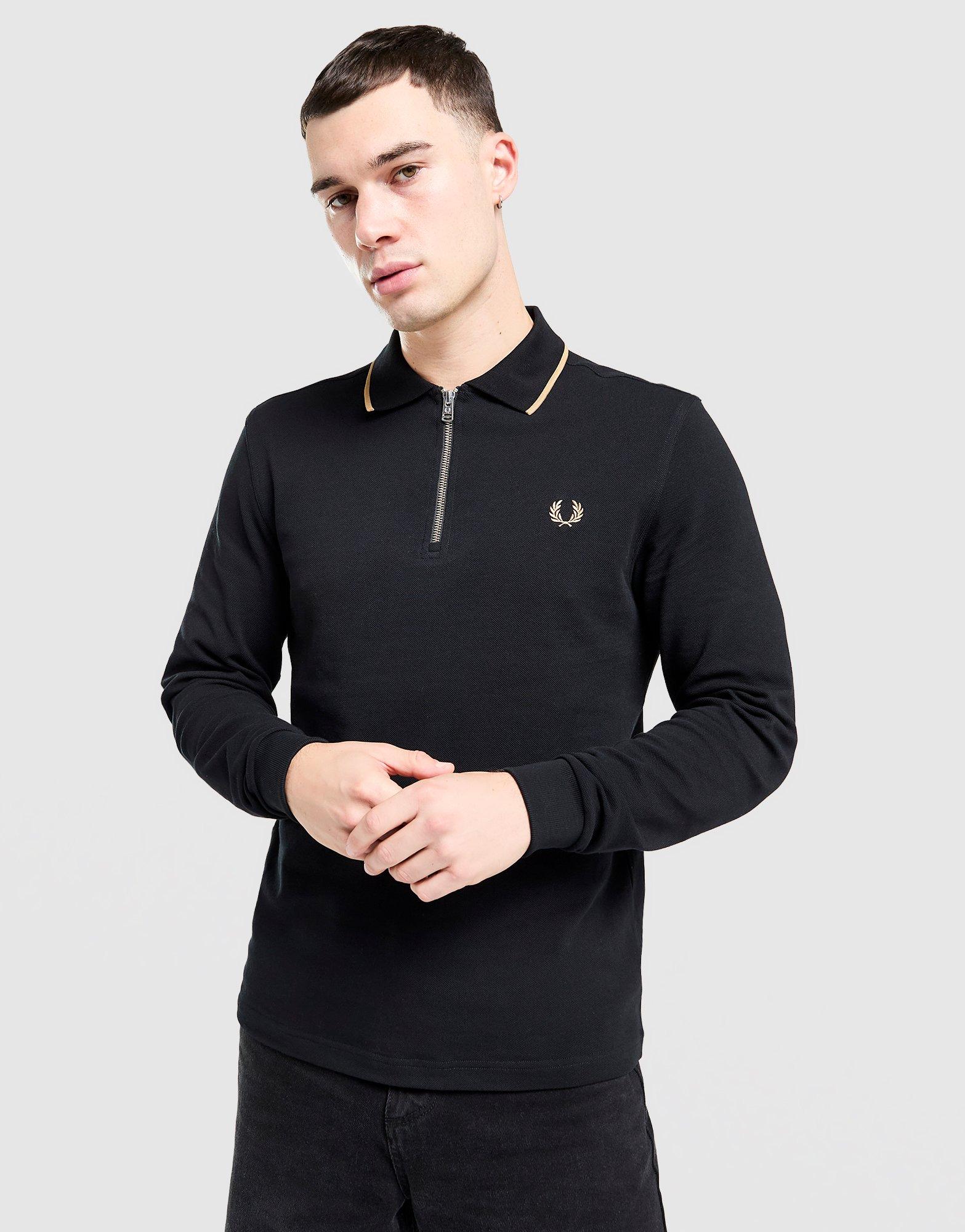 Fred Perry Long Sleeve Zip Polo Shirt
