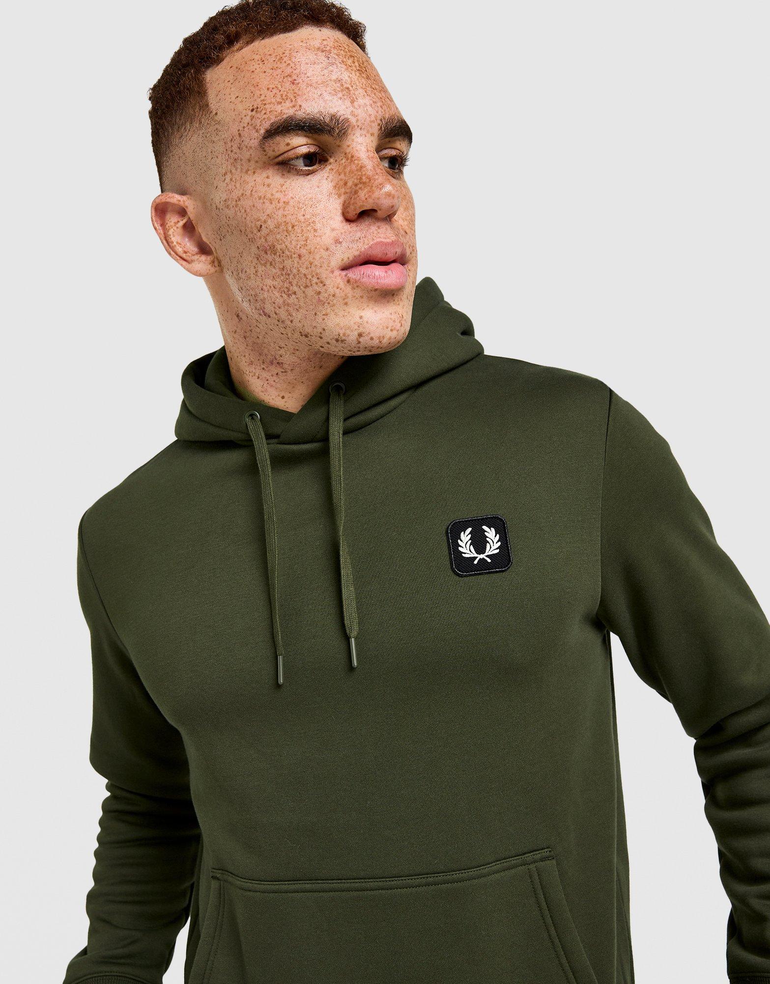 Fred Perry Felpa con Cappuccio Overhead Badge