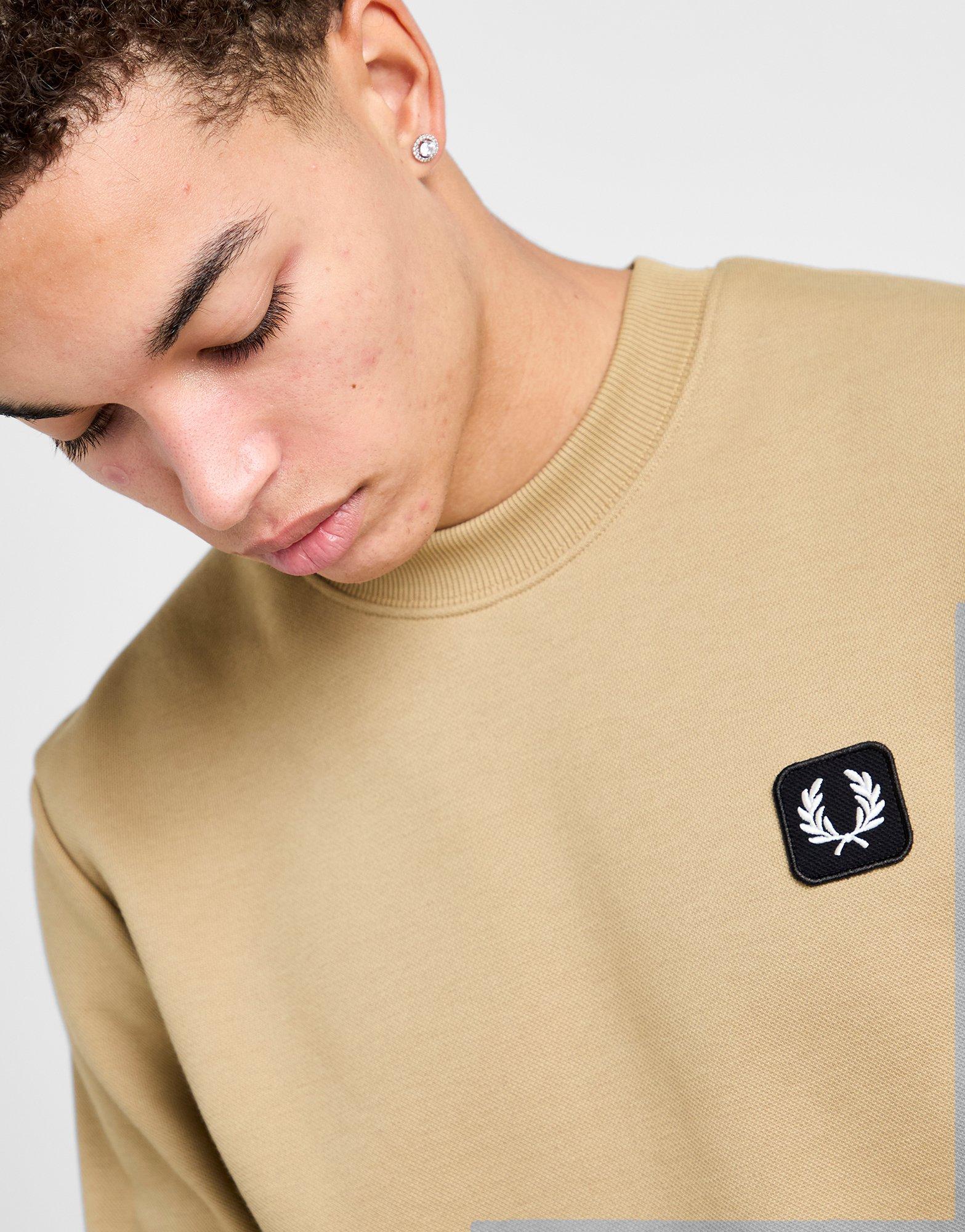 Fred Perry Pique Crew Sweatshirt
