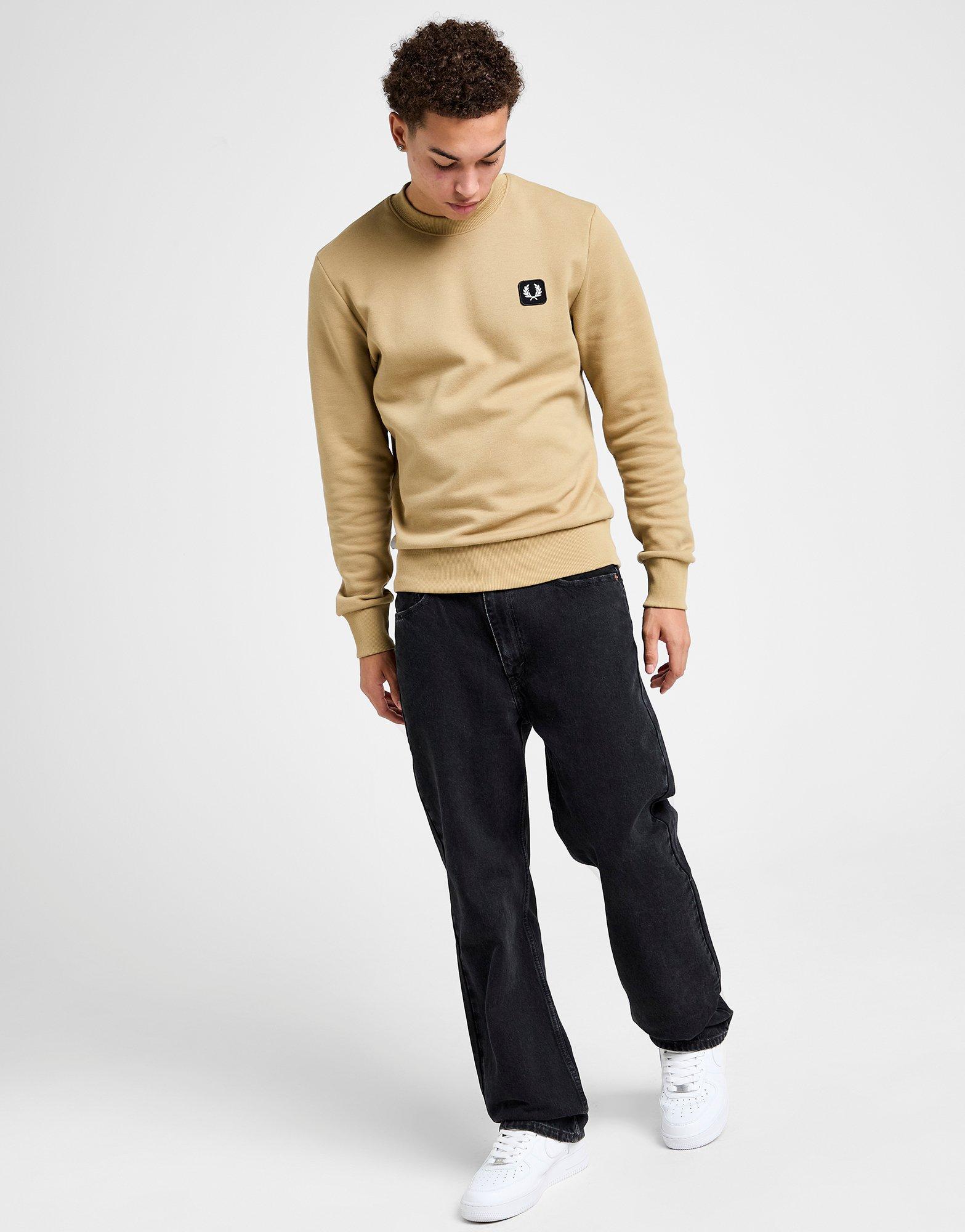 Fred Perry Pique Crew Sweatshirt