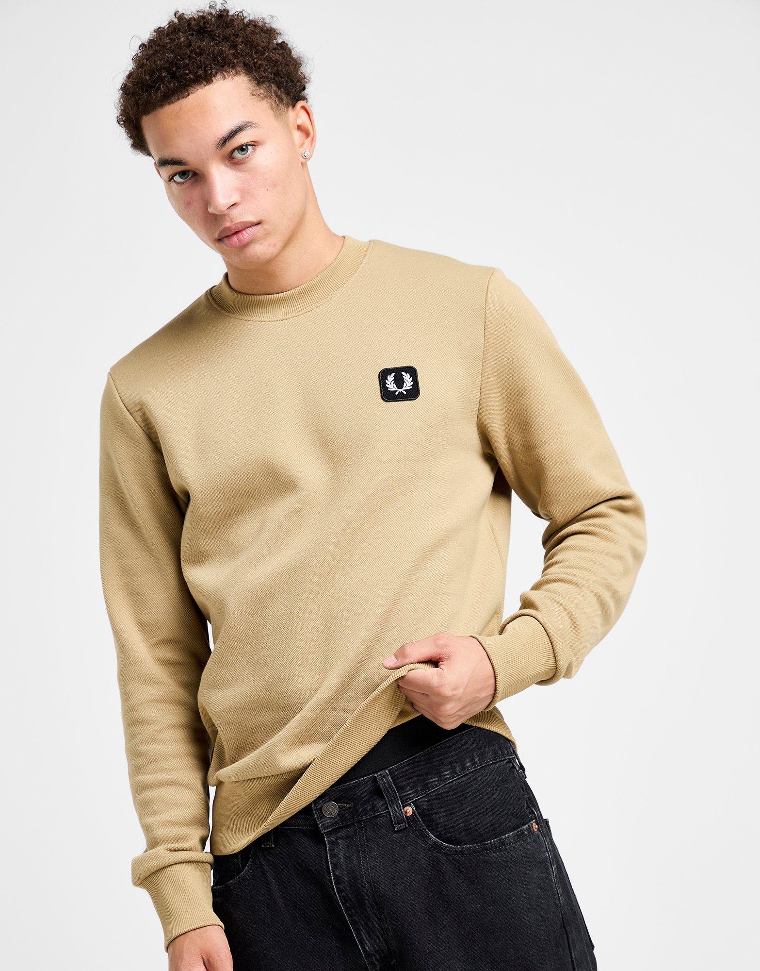 Fred Perry Pique Crew Sweatshirt