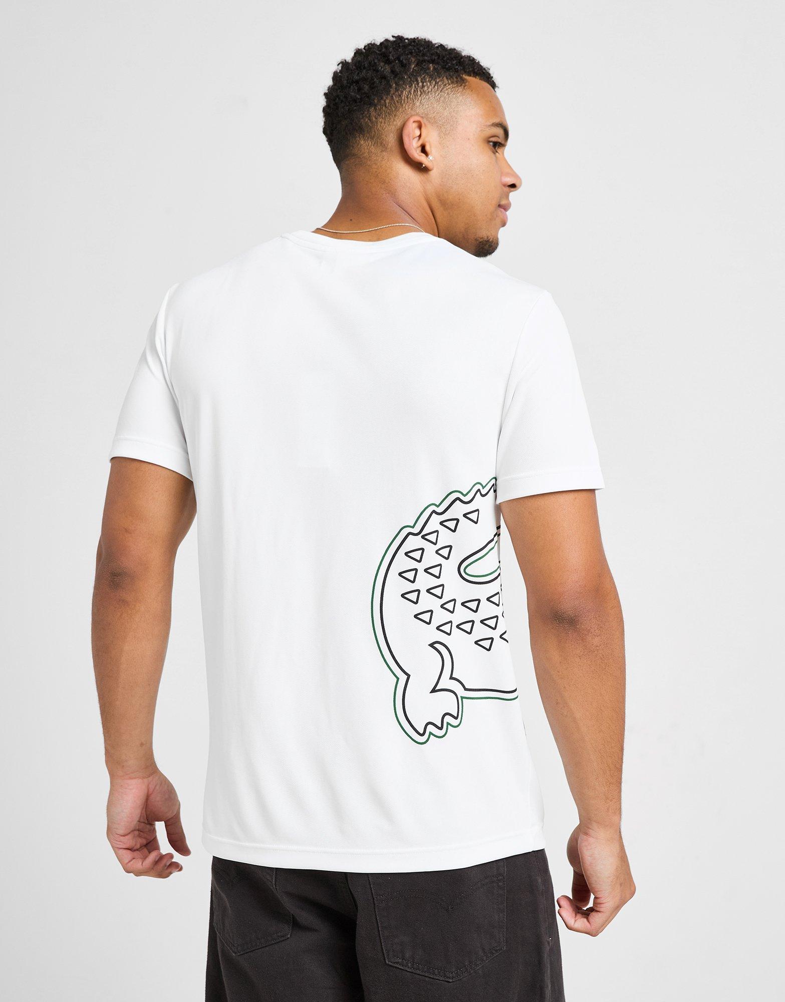 【LACOSTE】ラコステ Croc Pique Tシャツ White Lacoste Croc Pique T-Shirt - JD Sports Global