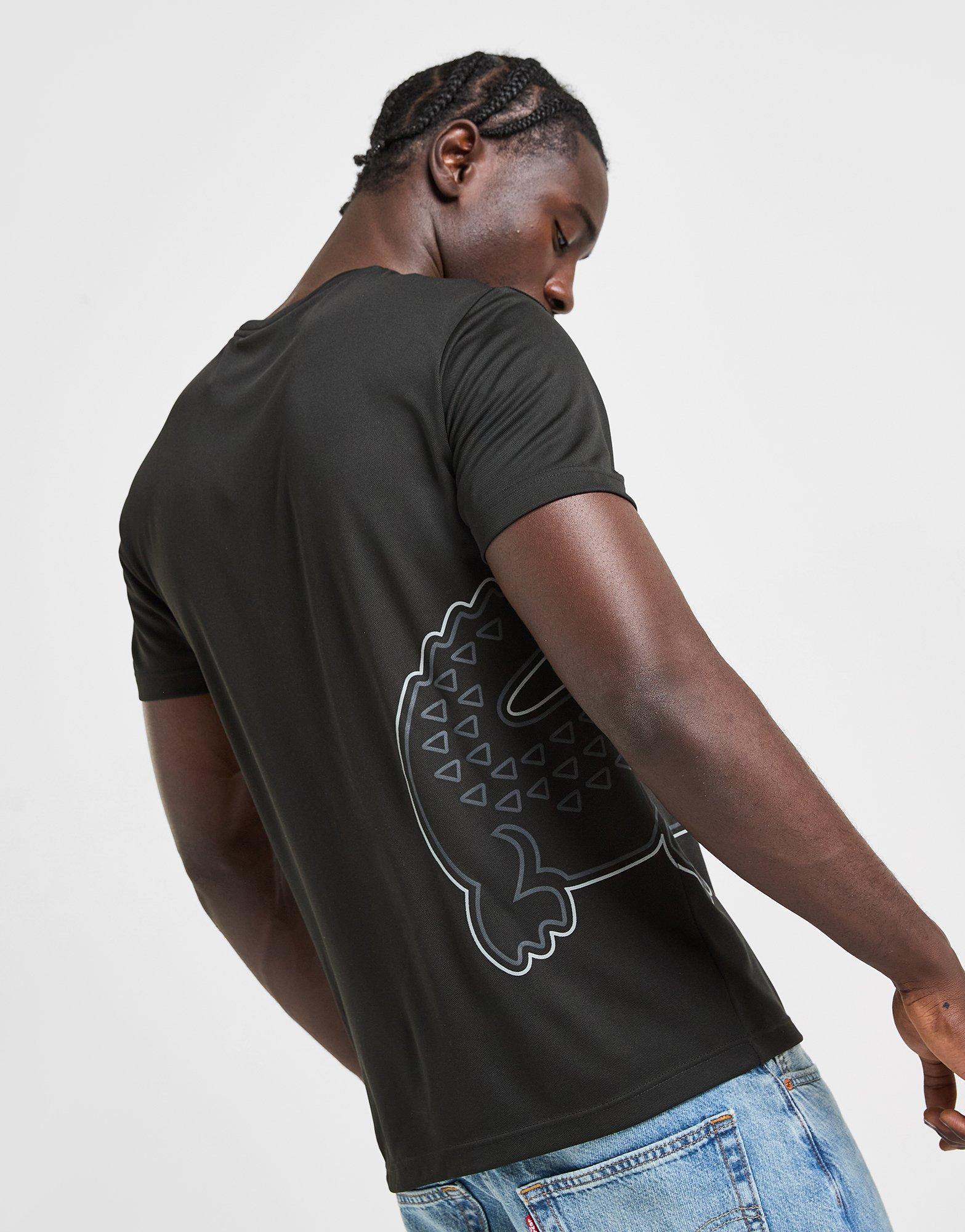 【Lacoste】Croc Pique T-Shirt（送料込み） Black Lacoste Croc Pique T-Shirt | JD Sports UK