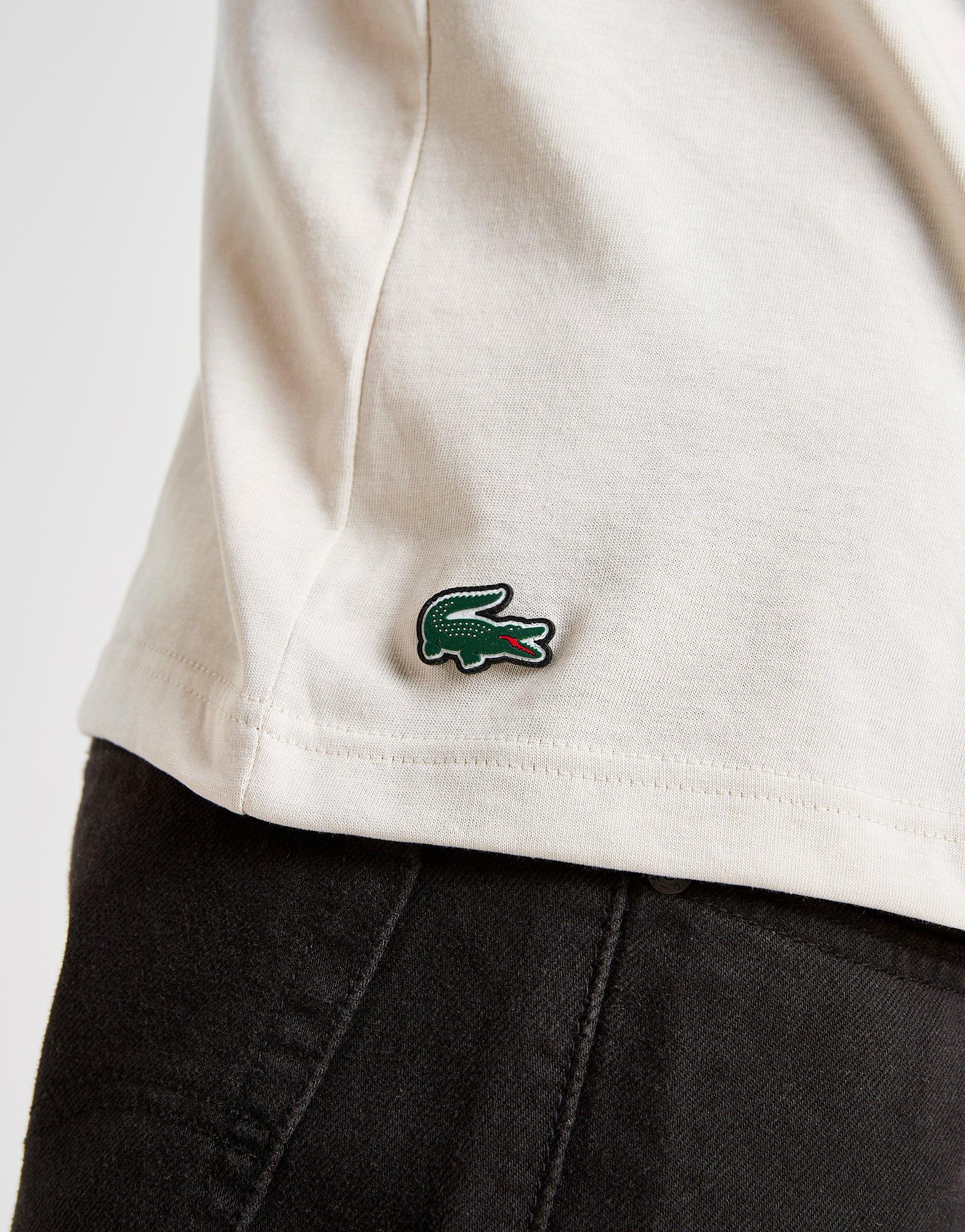 Lacoste T-shirt logo craquelé