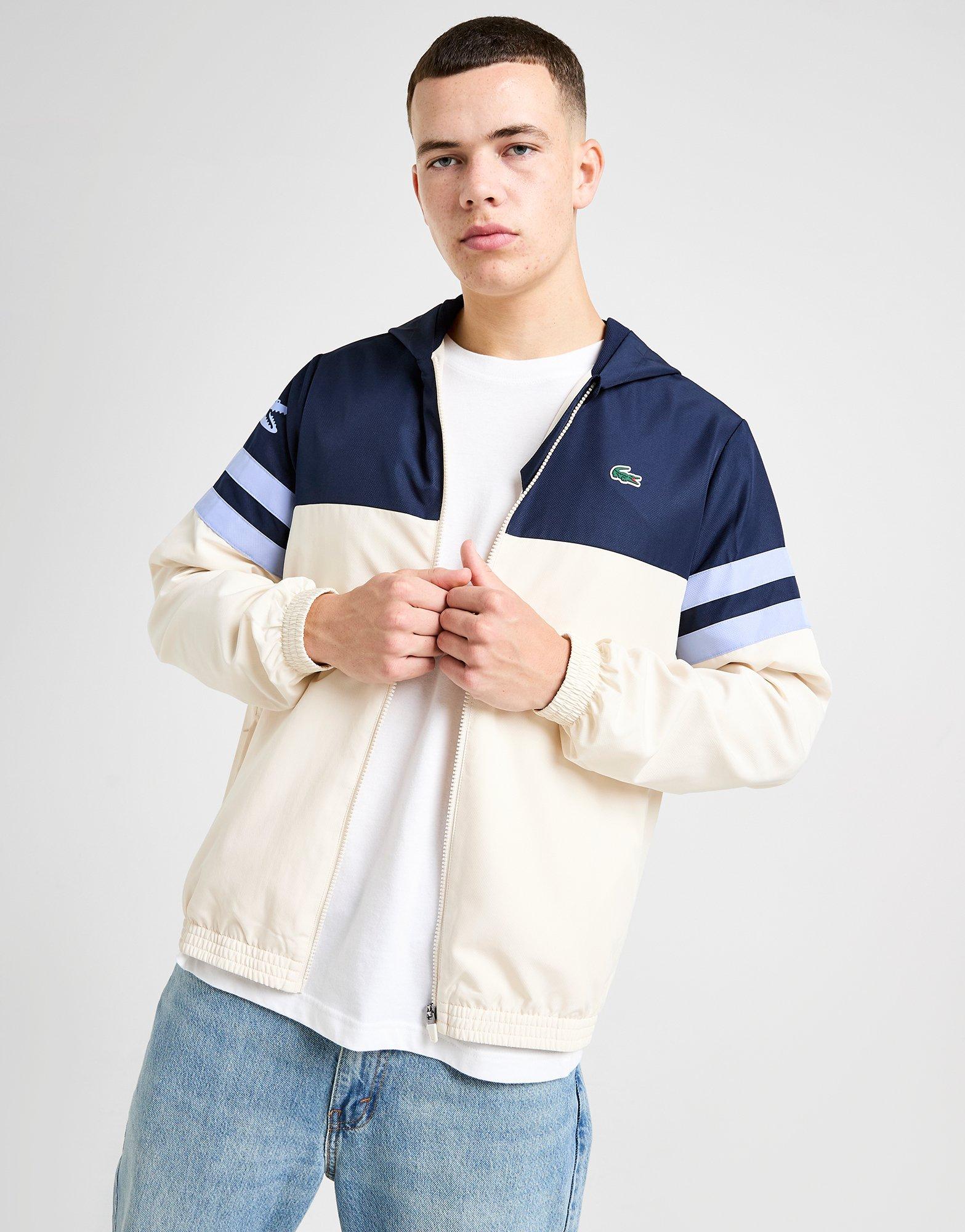 White Lacoste Sleeve Croc Full Zip Jacket - JD Sports Global