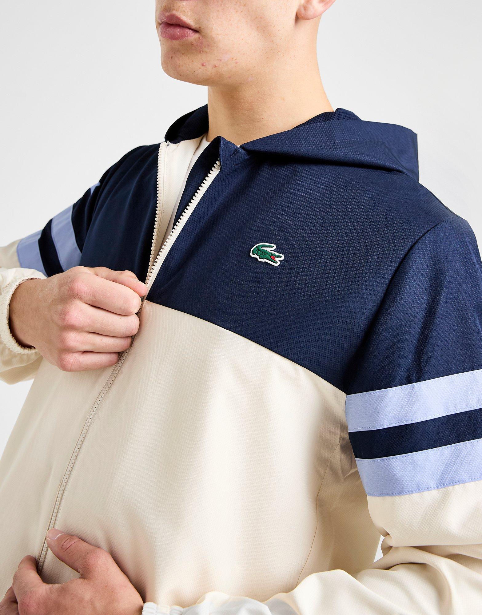 White Lacoste Sleeve Croc Full Zip Jacket - JD Sports Global
