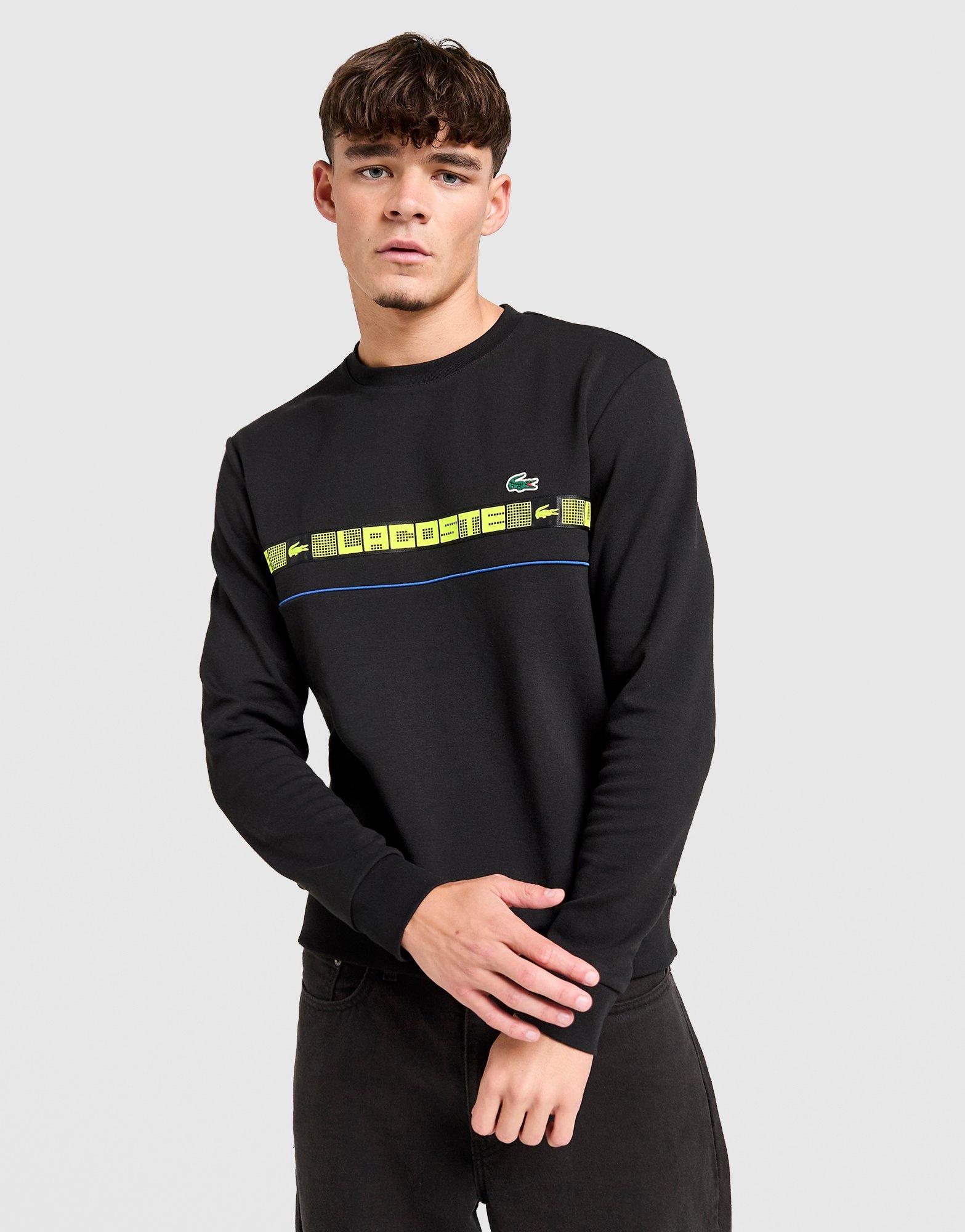 Lacoste Grid Tape Crew Sweatshirt