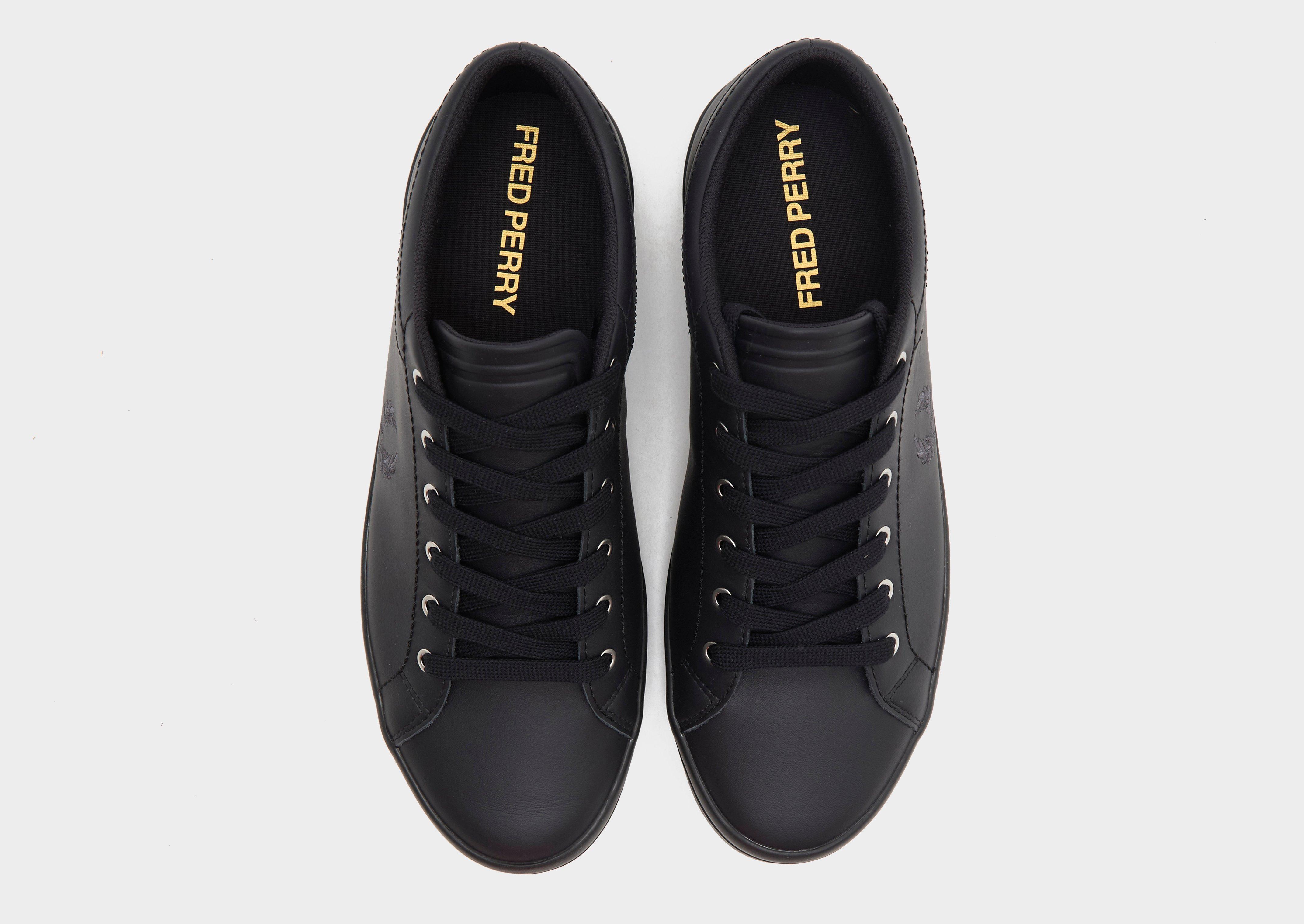 Black Fred Perry Baseline Leather - JD Sports