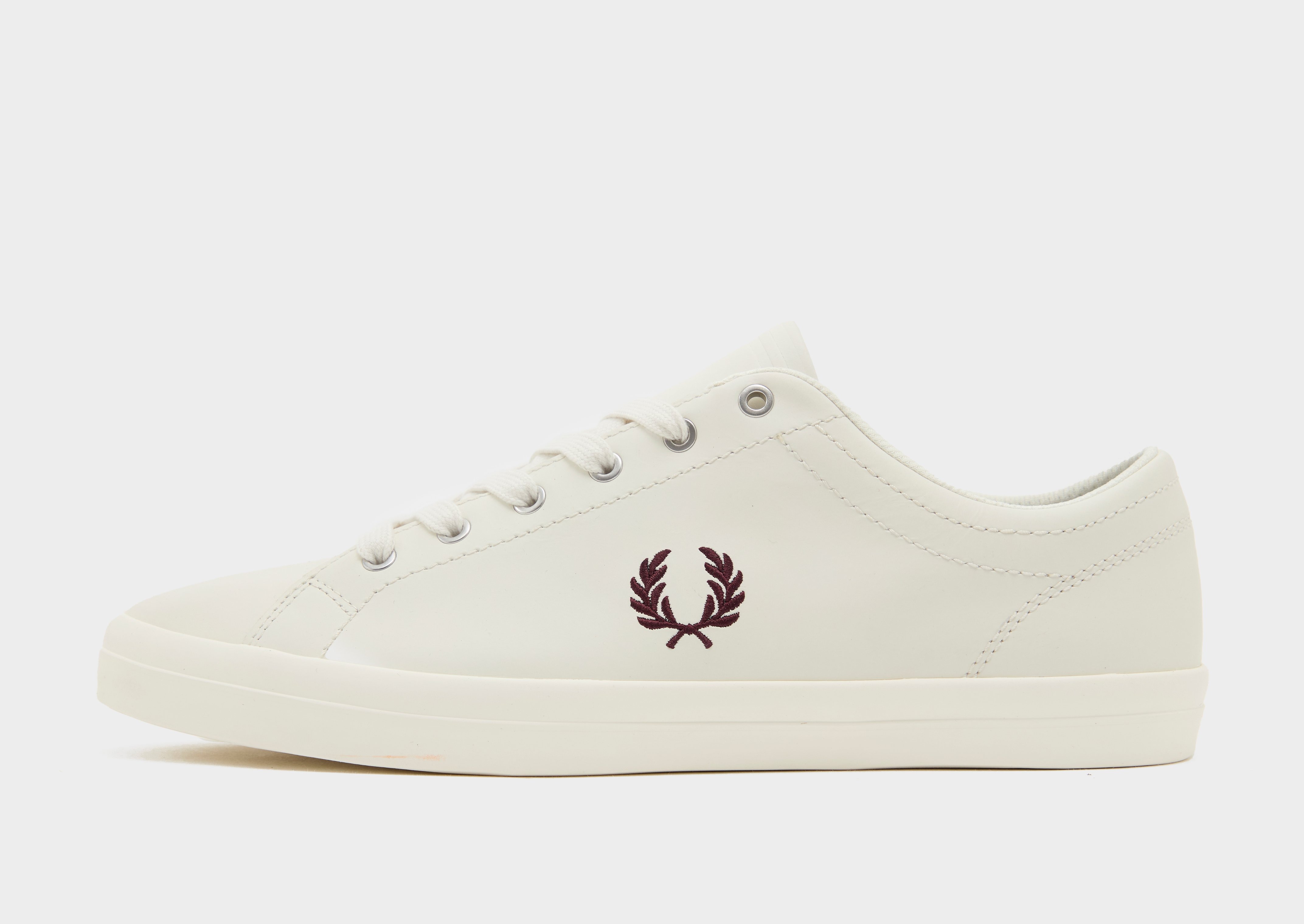 White Fred Perry Baseline Leather JD Sports Australia