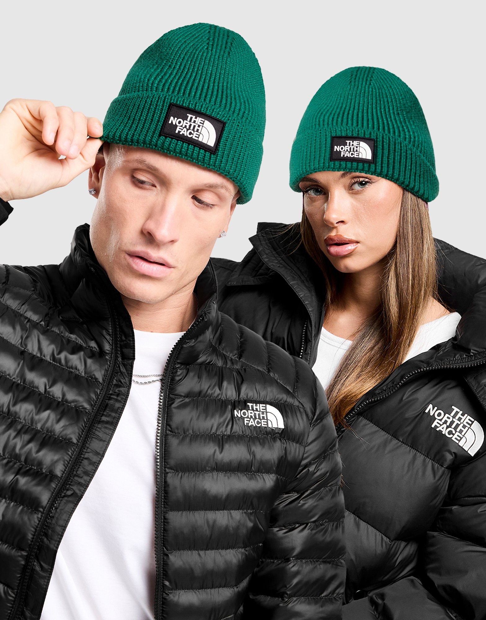 The North Face Logo Box Cuffed Beanie