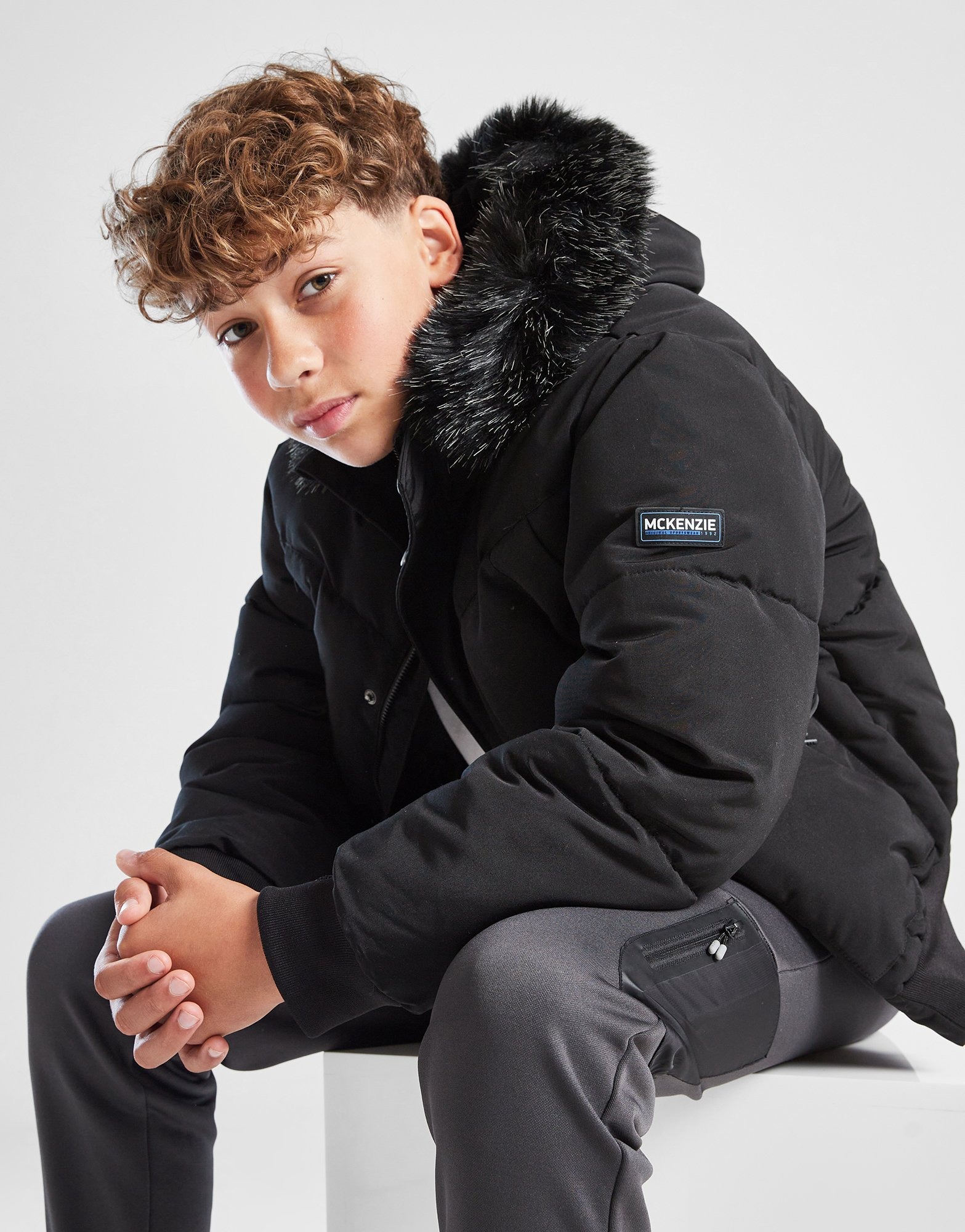 Black McKenzie Cinder Short Jacket Junior - JD Sports Global