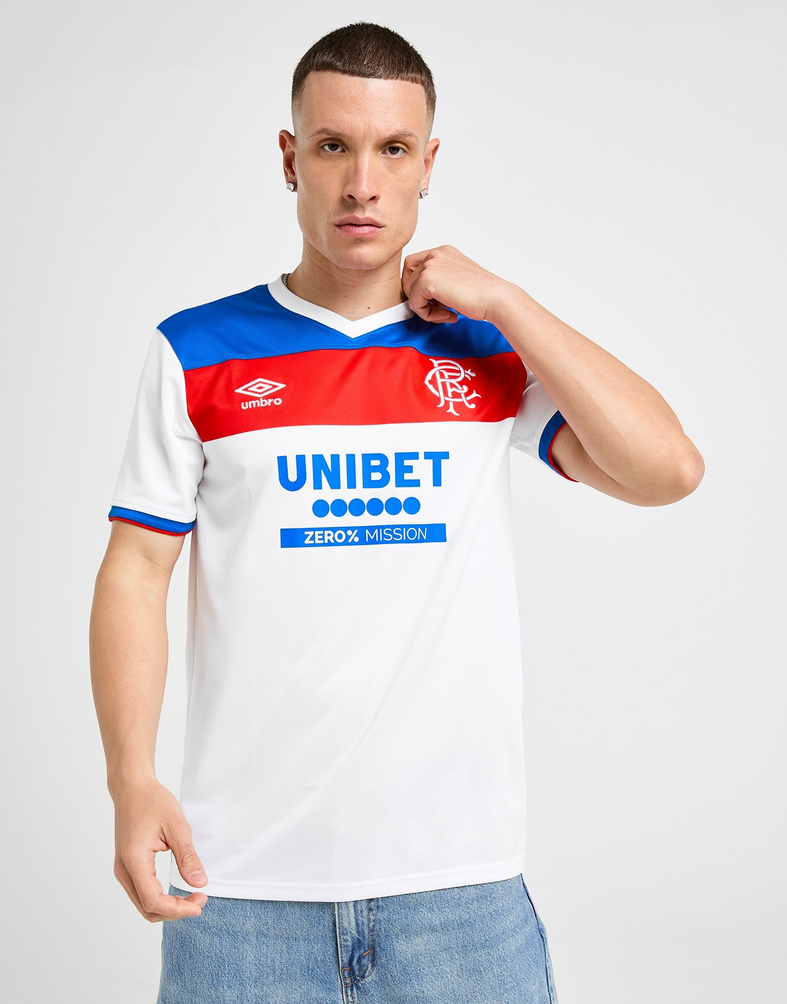 White Umbro Rangers FC 2025/26 Away Shirt - JD Sports Global