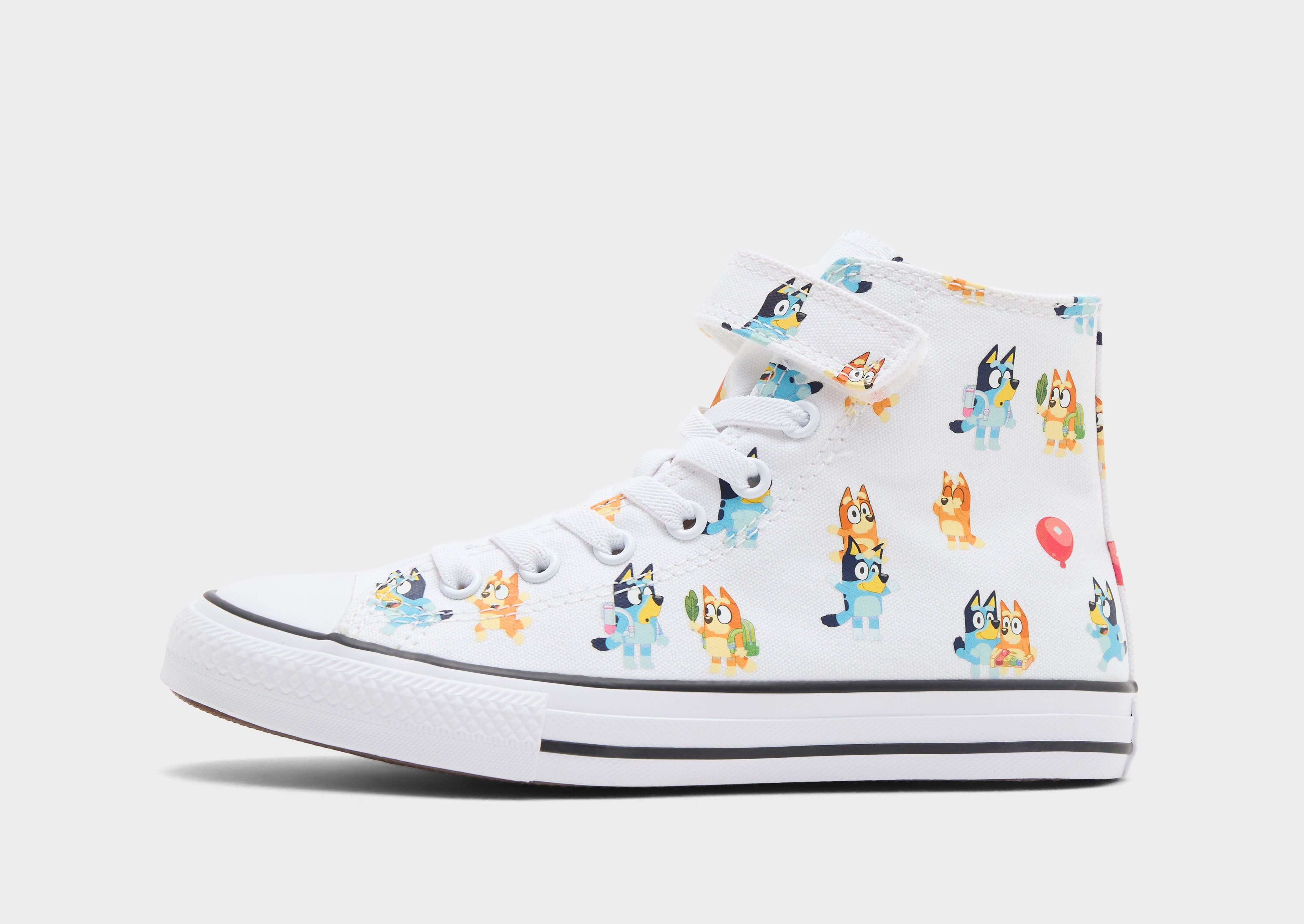 White Converse Chuck Taylor All Star High Bluey Children