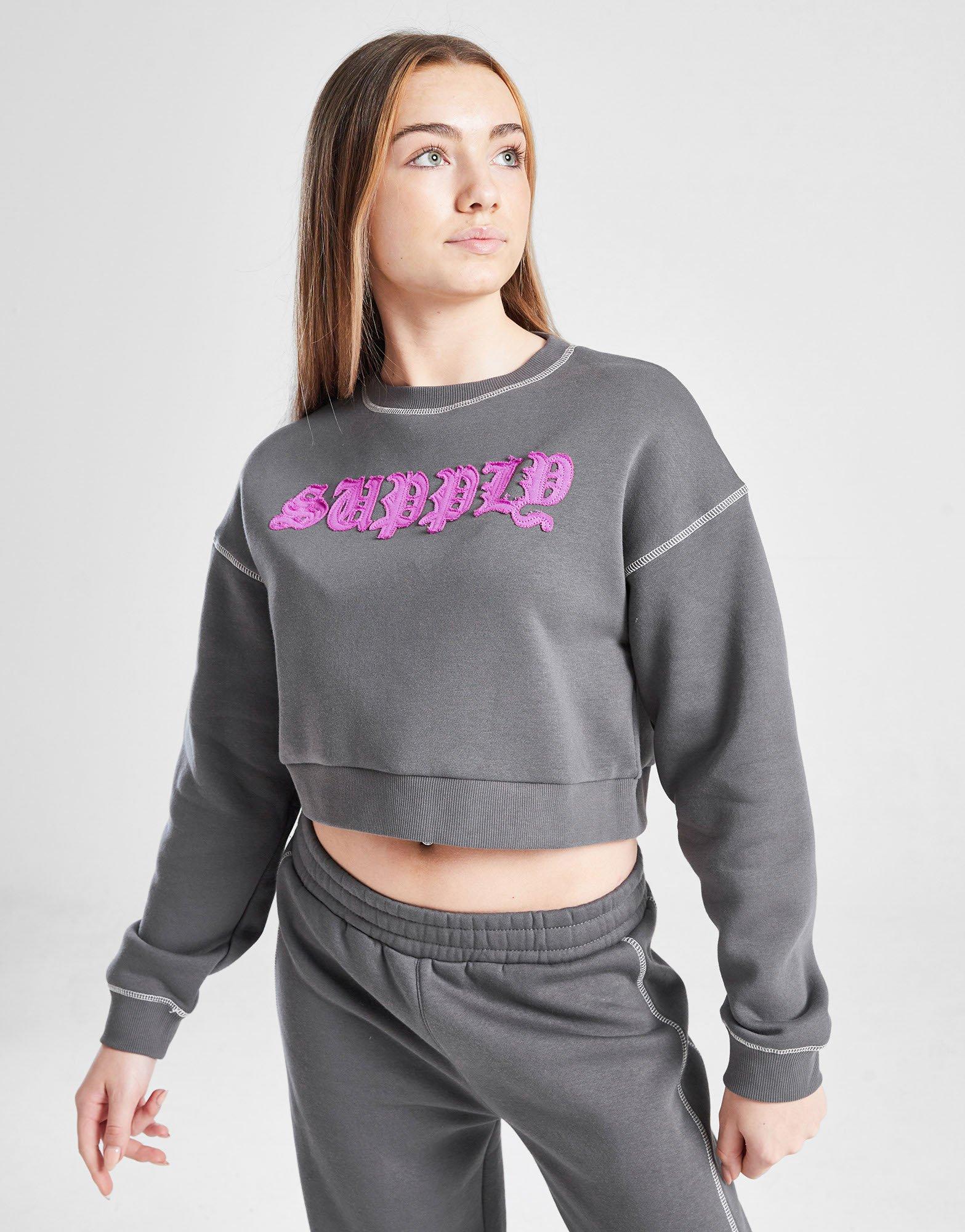 Supply & Demand Girls' Hattan Crew Sweatshirt Junior