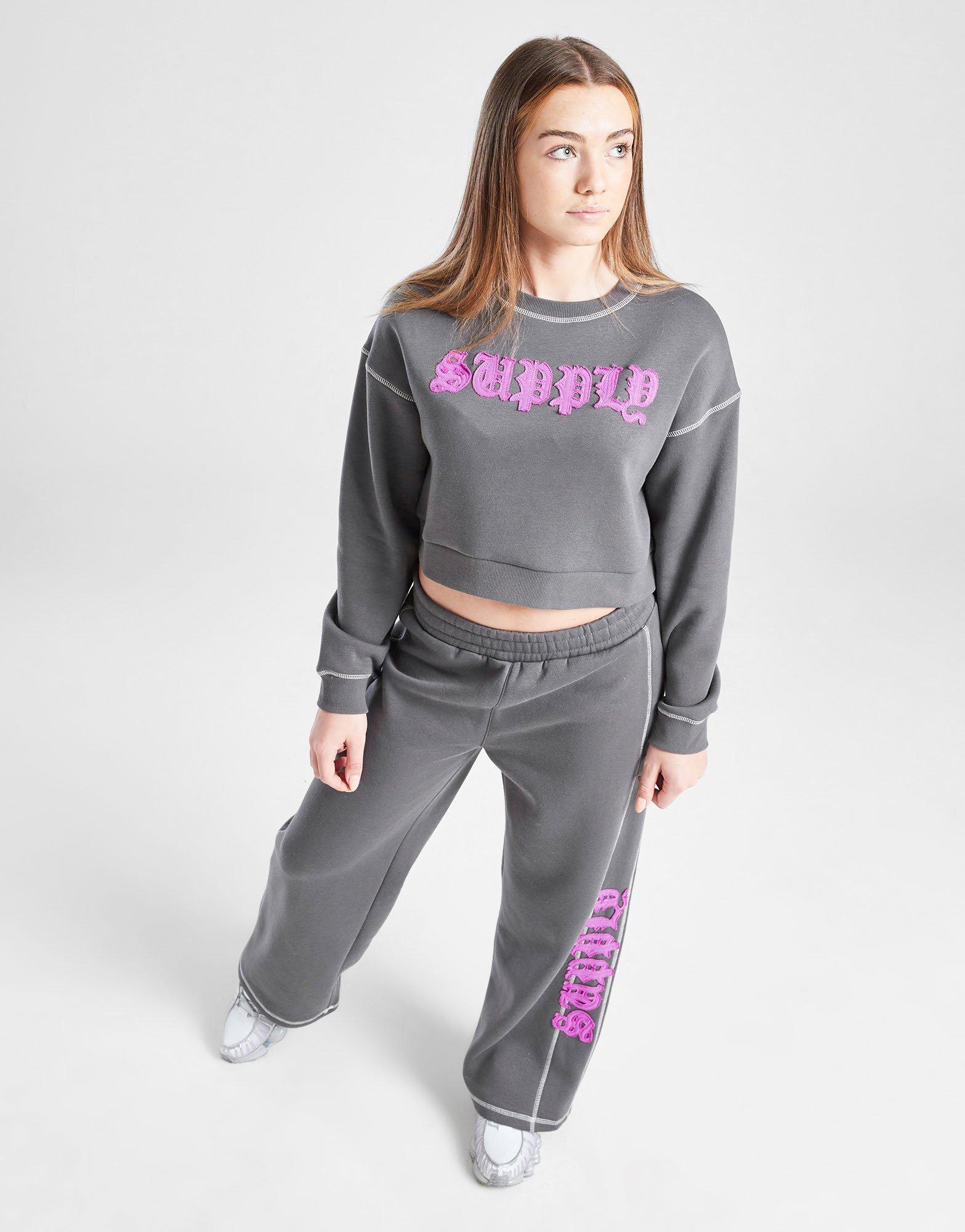 Supply & Demand Girls' Hattan Crew Sweatshirt Junior