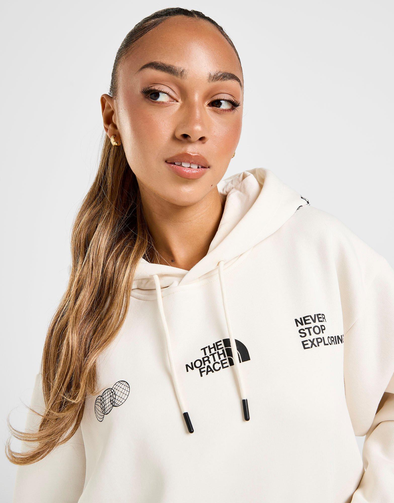 White The North Face Multi Tech Overhead Hoodie - JD Sports