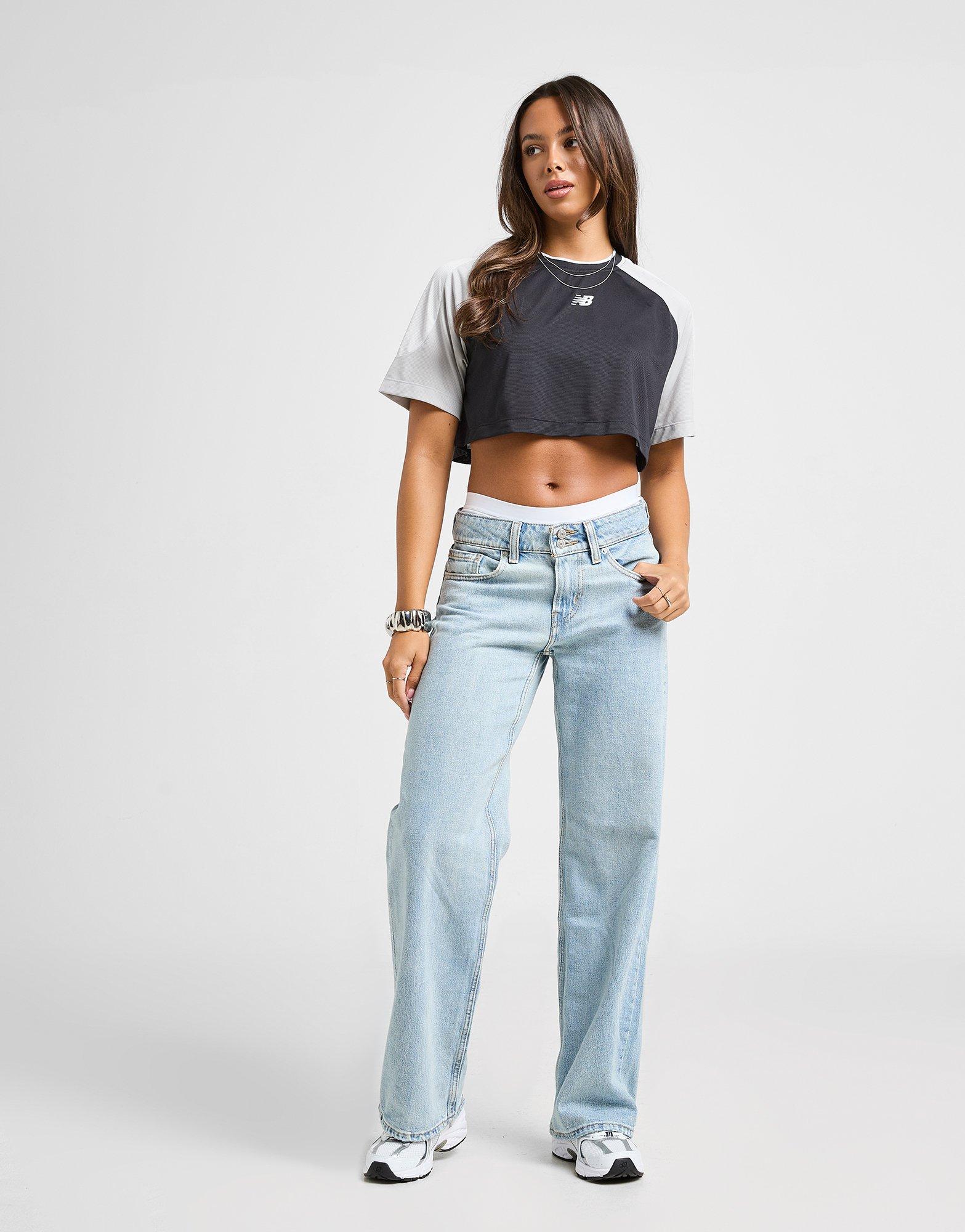 New Balance T-shirt Logo Crop Football