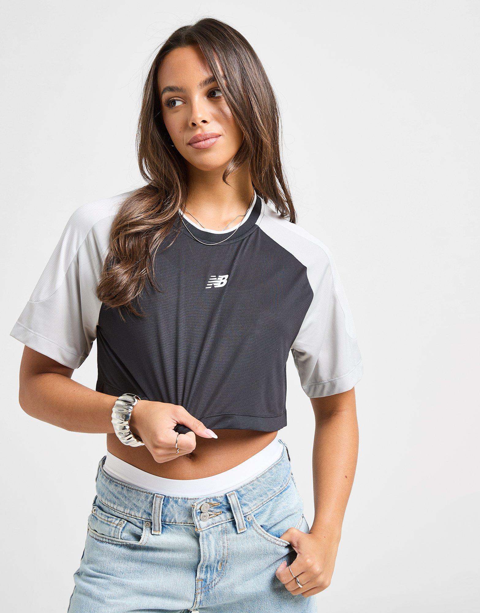 New Balance T-shirt Logo Crop Football