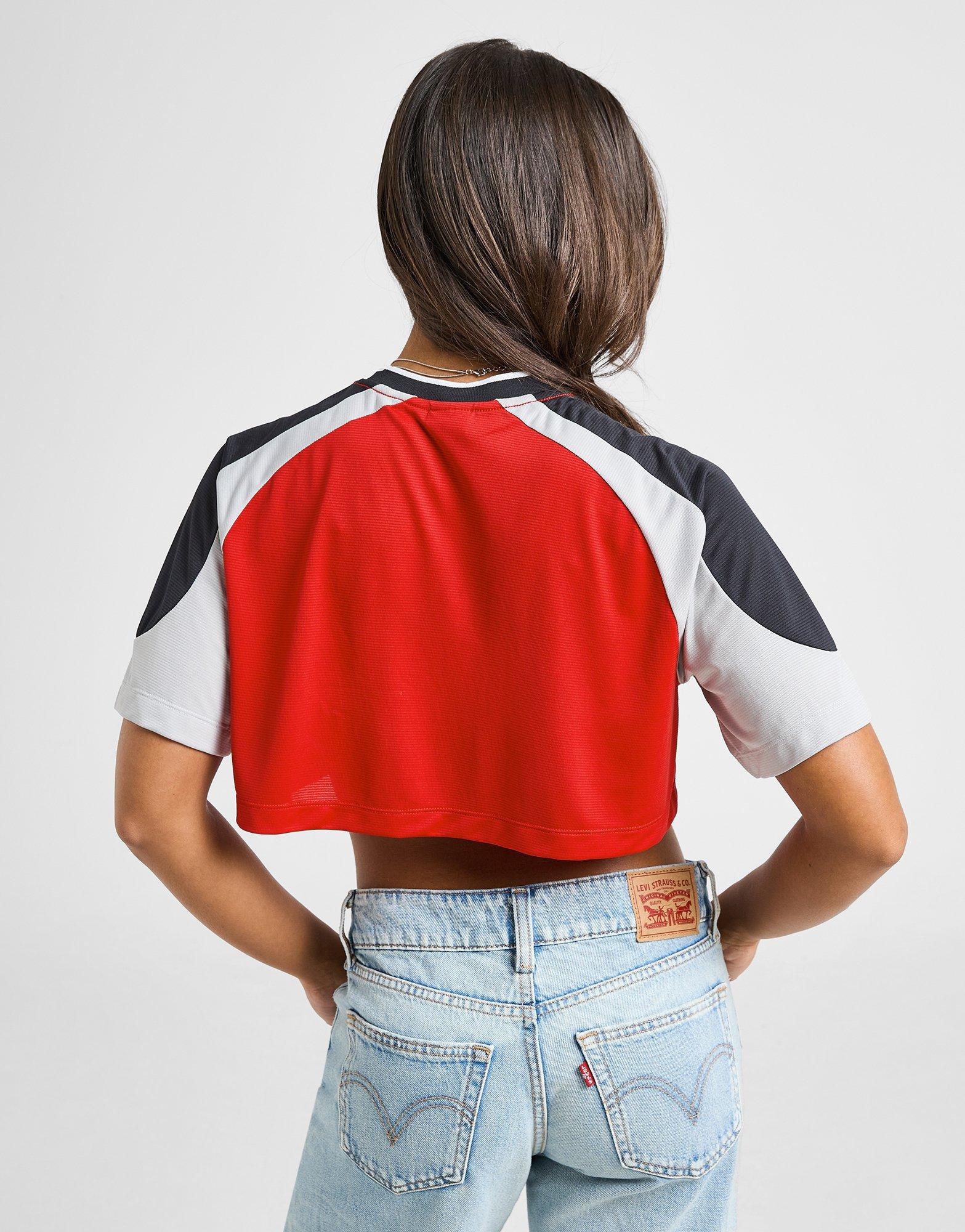 New Balance Logo Crop Football T-Shirt