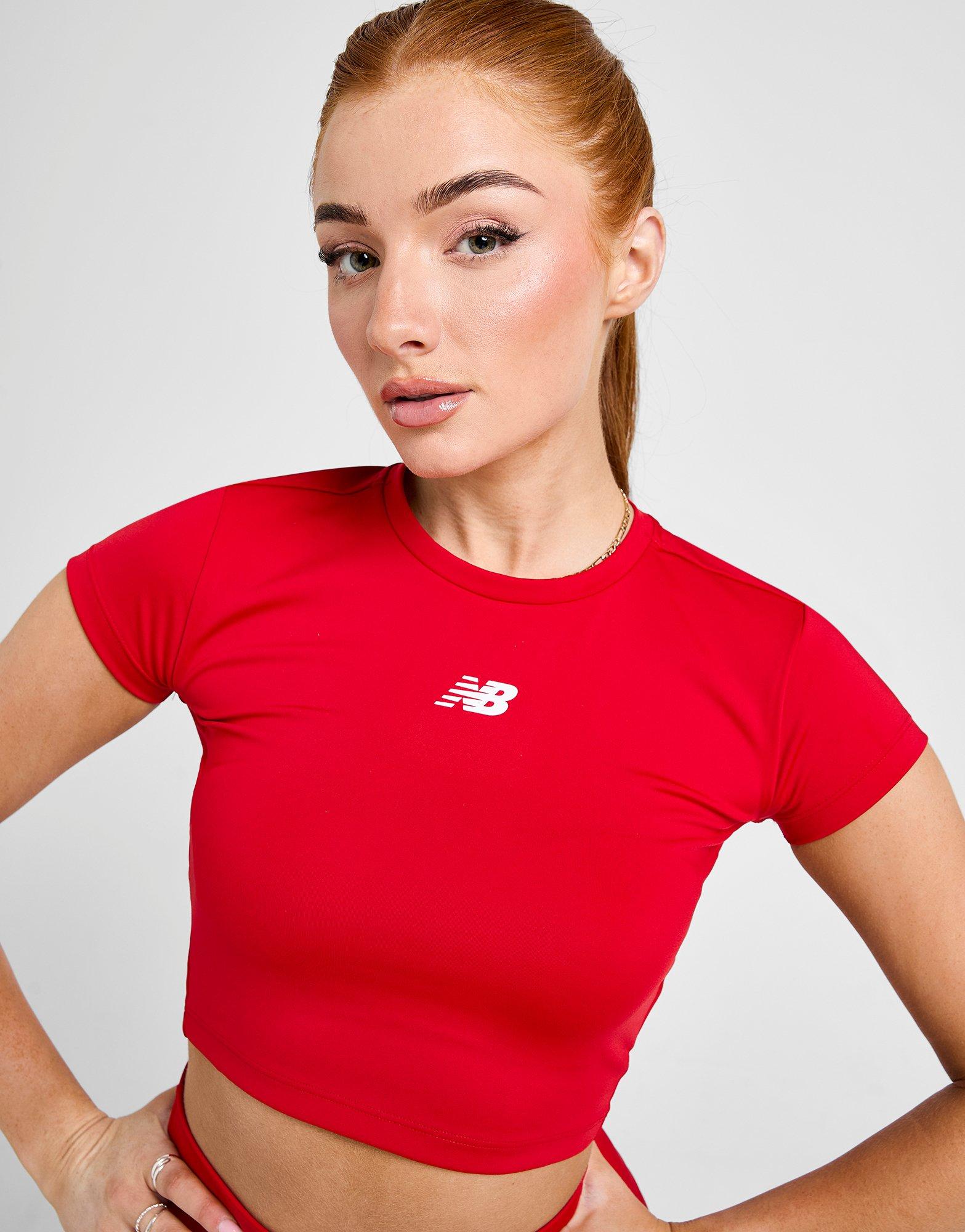New Balance Logo Slim Crop Top