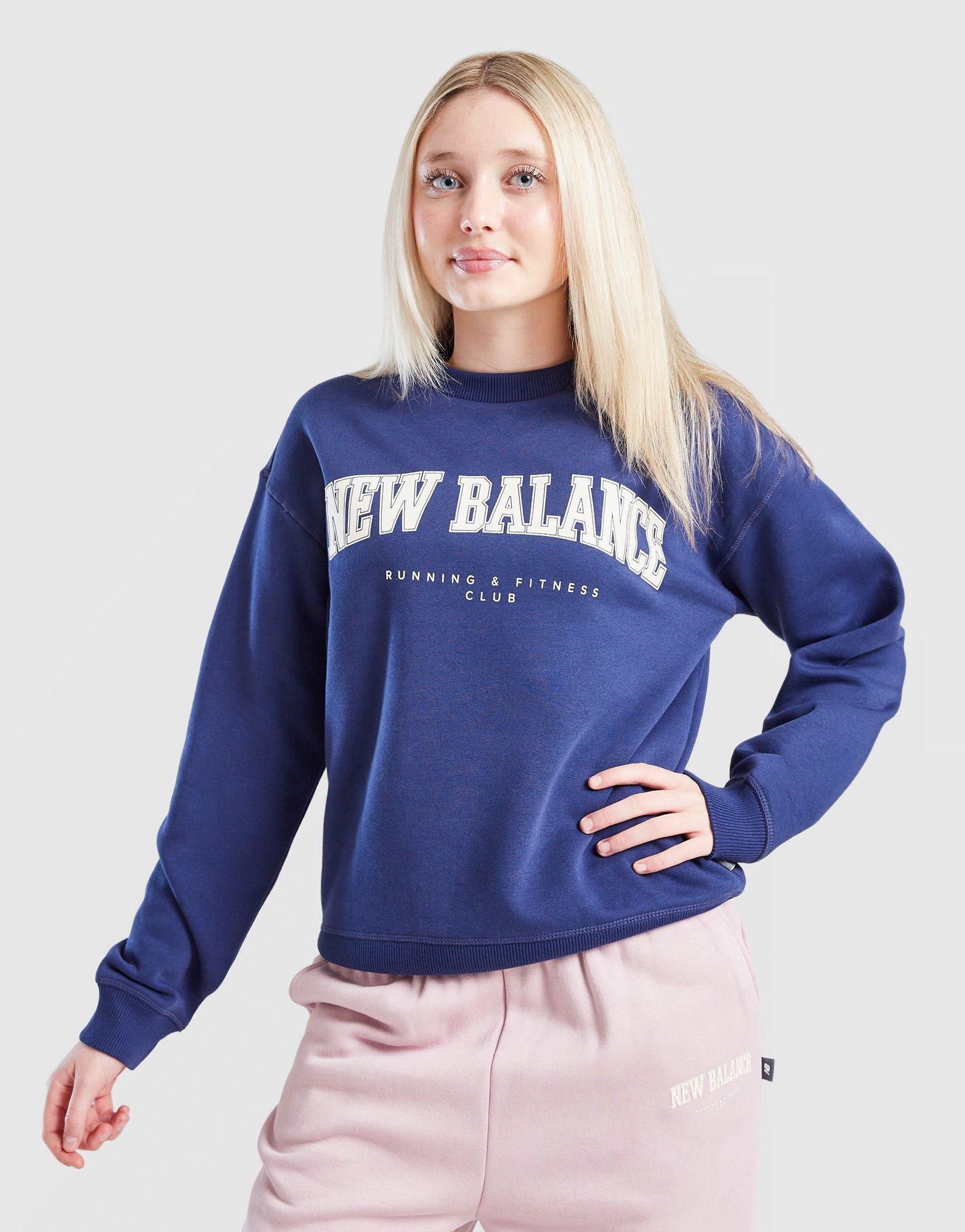 New Balance Girls' Varsity Crew Sweatshirt Junior