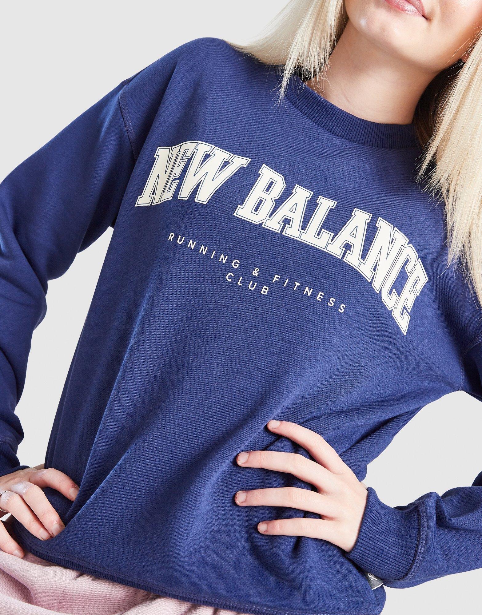 New Balance Girls' Varsity Crew Sweatshirt Junior