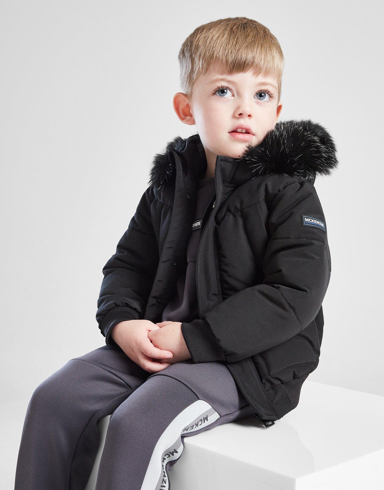Black McKenzie Cinder Short Jacket Infant JD Sports UK