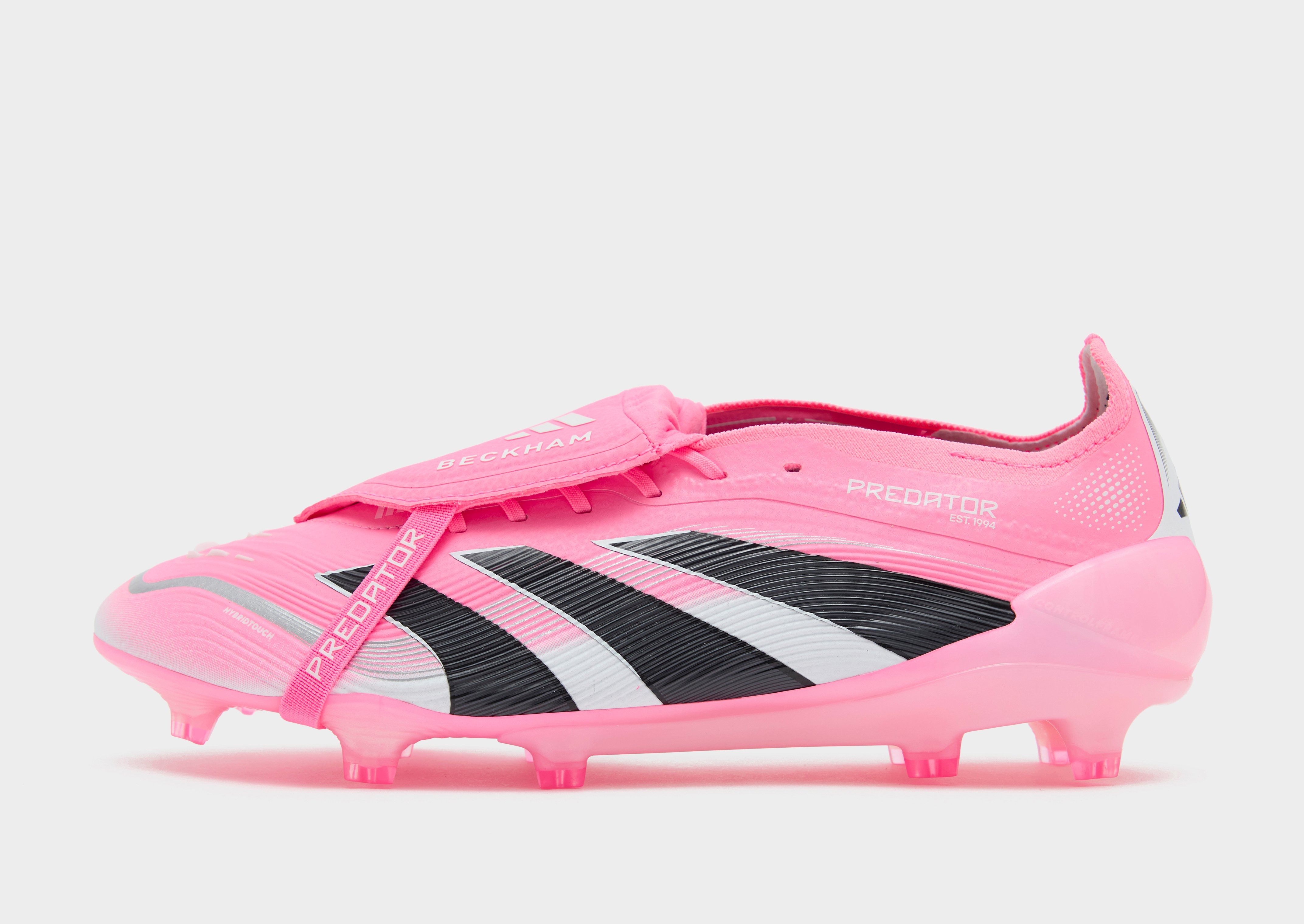 Pink adidas Predator Elite David Beckham Fold-Over Tongue FG