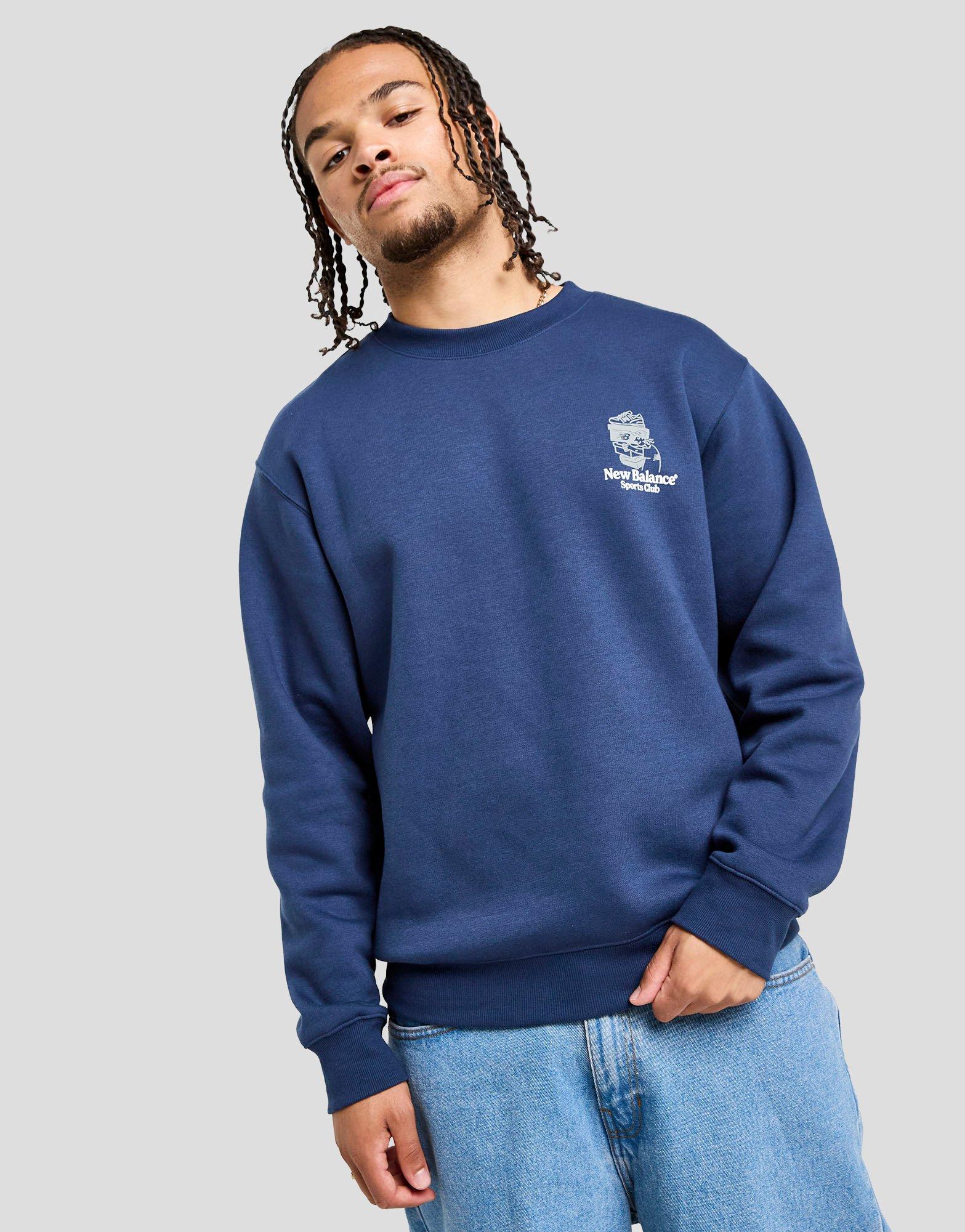 Blue New Balance Athletic Shop Crew Sweatshirt - JD Sports Global