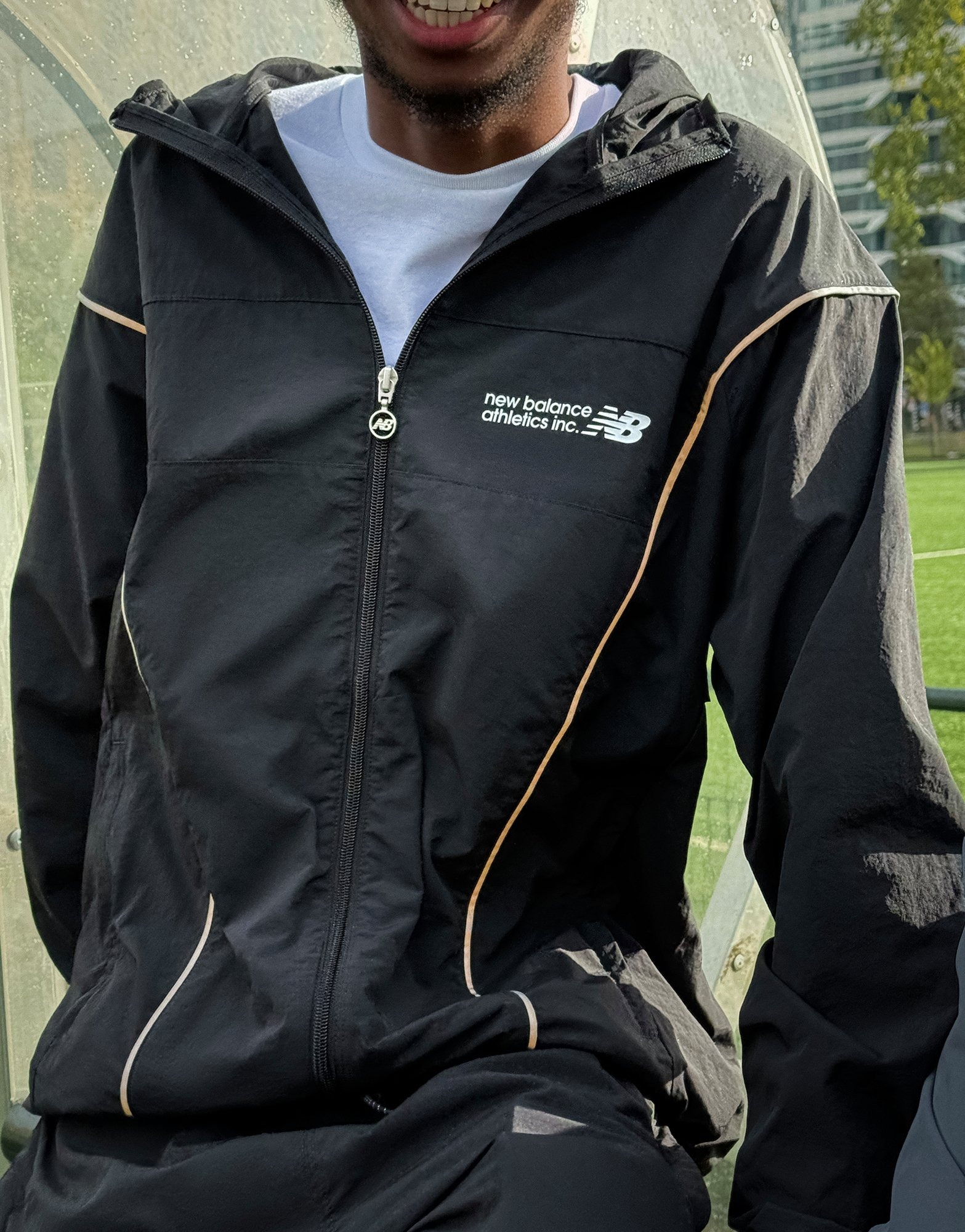 Black New Balance Vision Woven Jacket | JD Sports UK