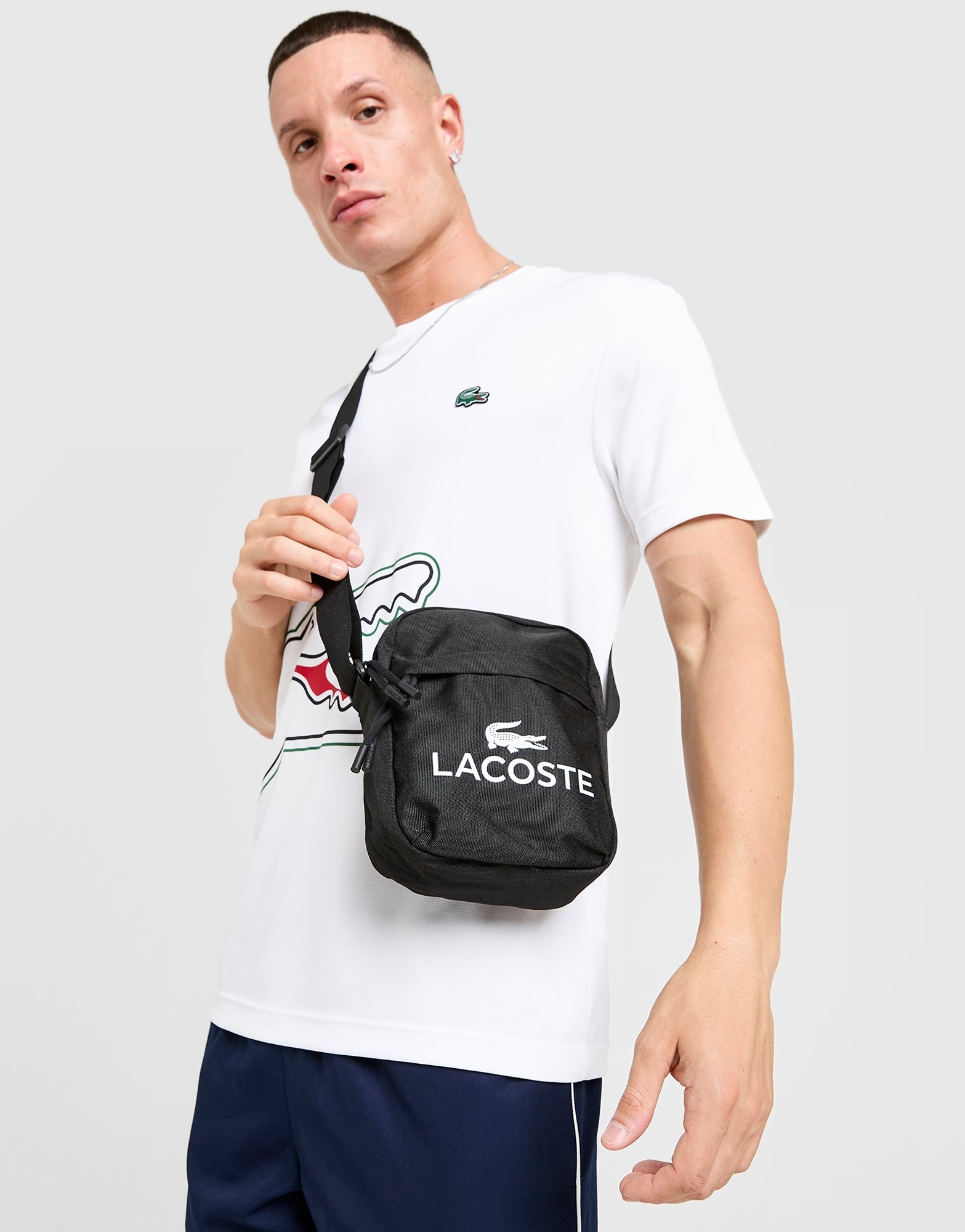 Black Lacoste Croc Sport Crossbody Bag - JD Sports Global